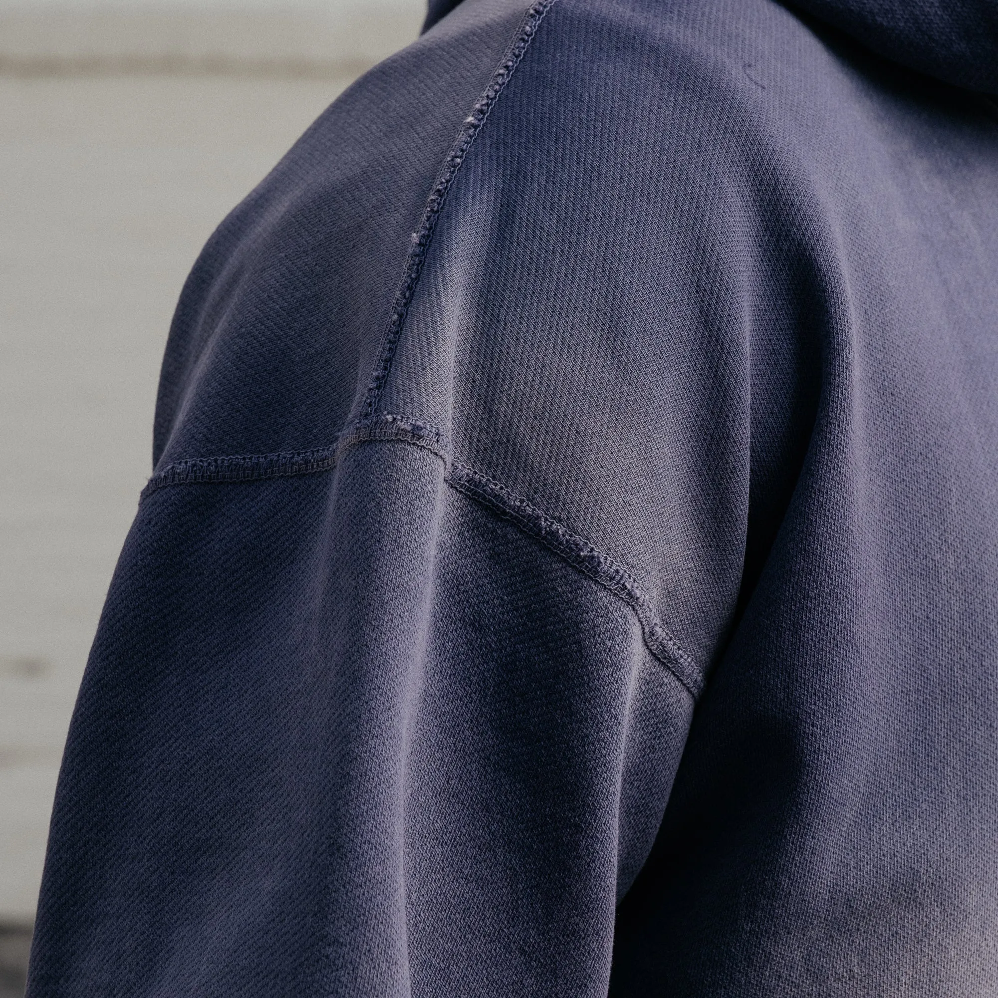 All-Time High Flocked Eagle Hoodie Cadet Blue FINAL SALE