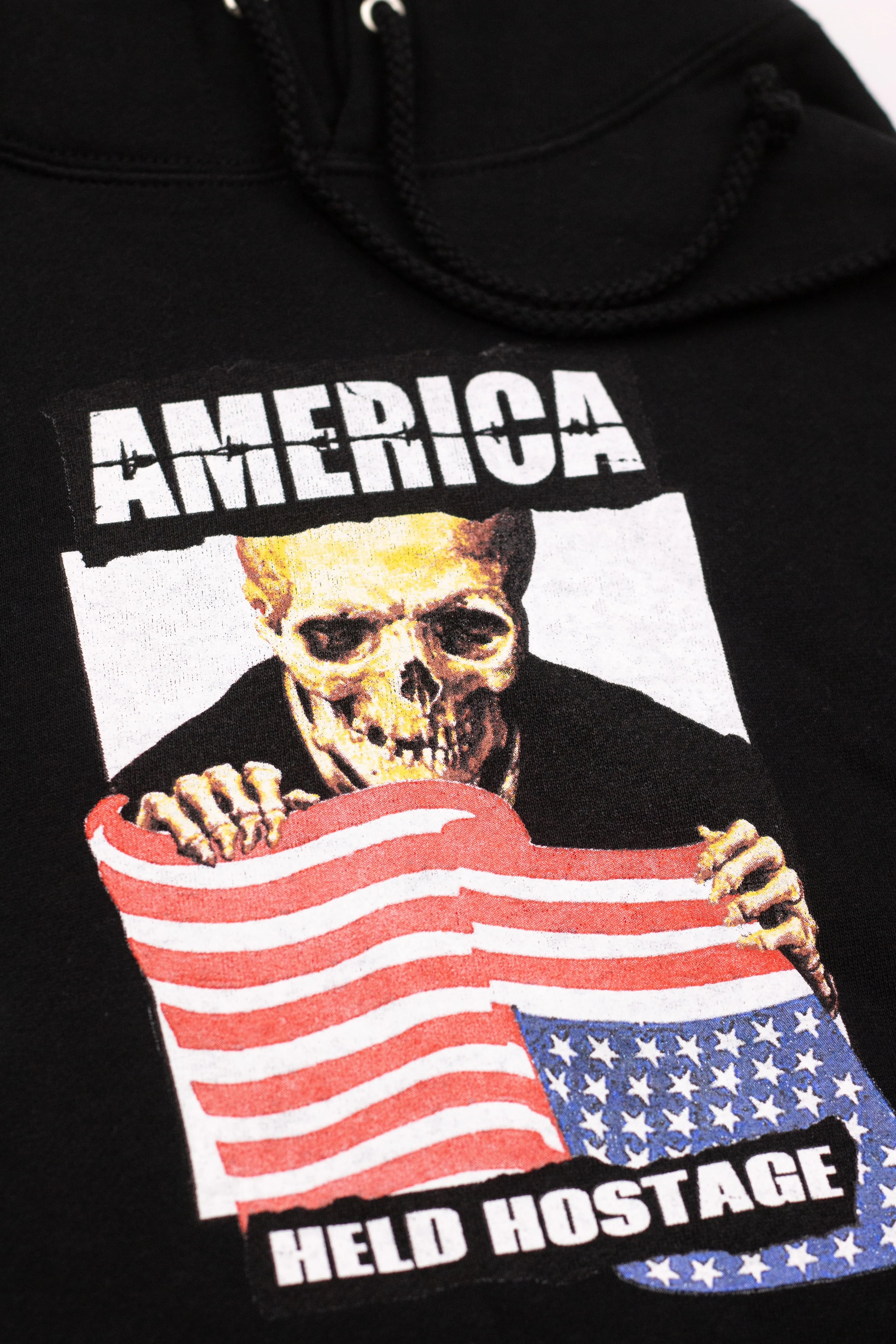 AMERICA HELD HOSTAGE HOODIE BLACK