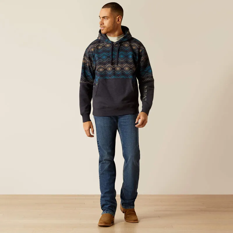 ARIAT MENS Color Block Hoodie