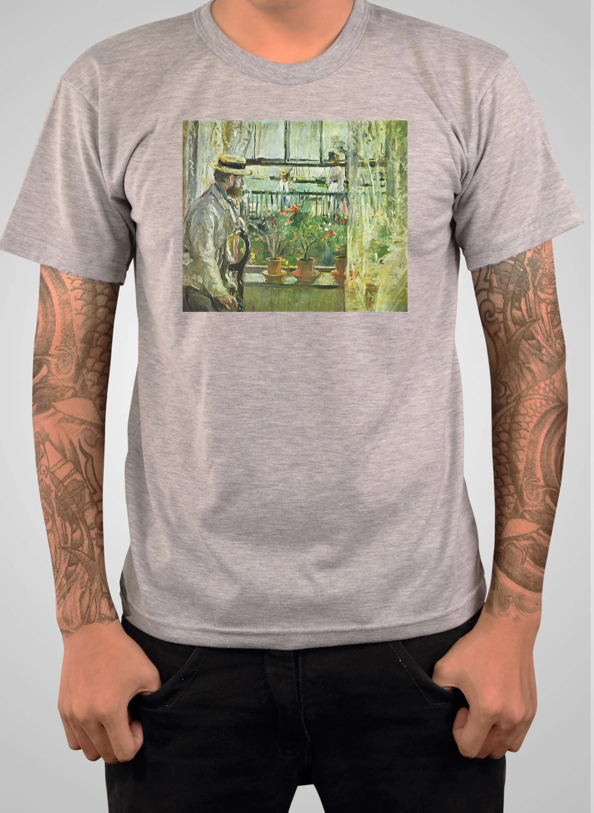 Berthe Morisot - Eugene Manet on the Isle of Wight T-Shirt