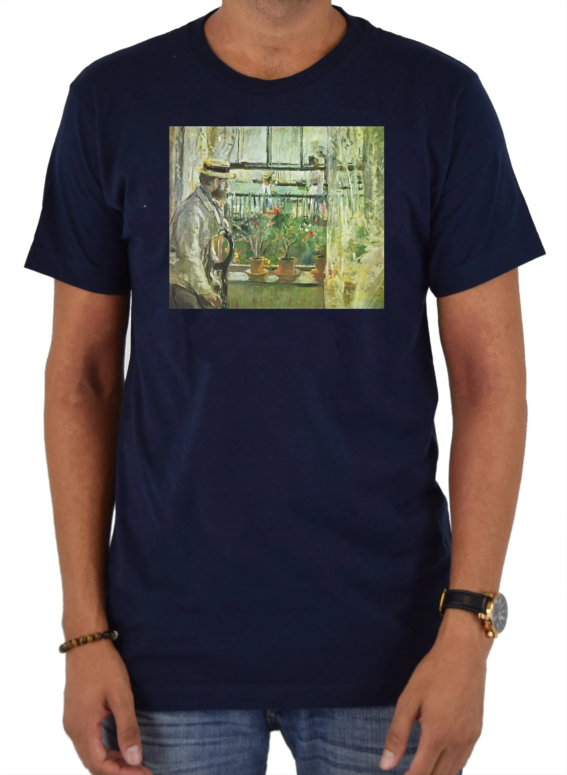 Berthe Morisot - Eugene Manet on the Isle of Wight T-Shirt