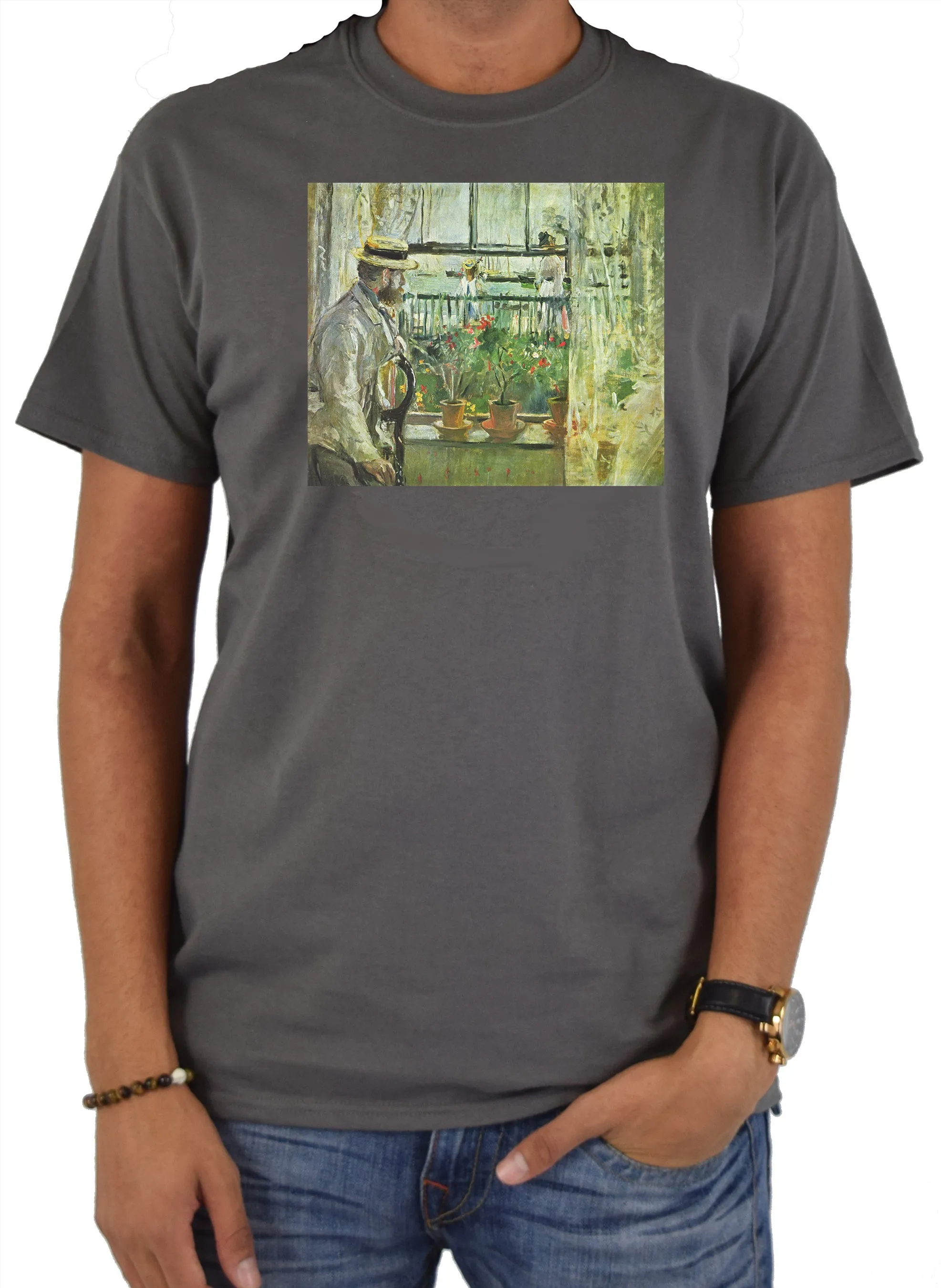 Berthe Morisot - Eugene Manet on the Isle of Wight T-Shirt
