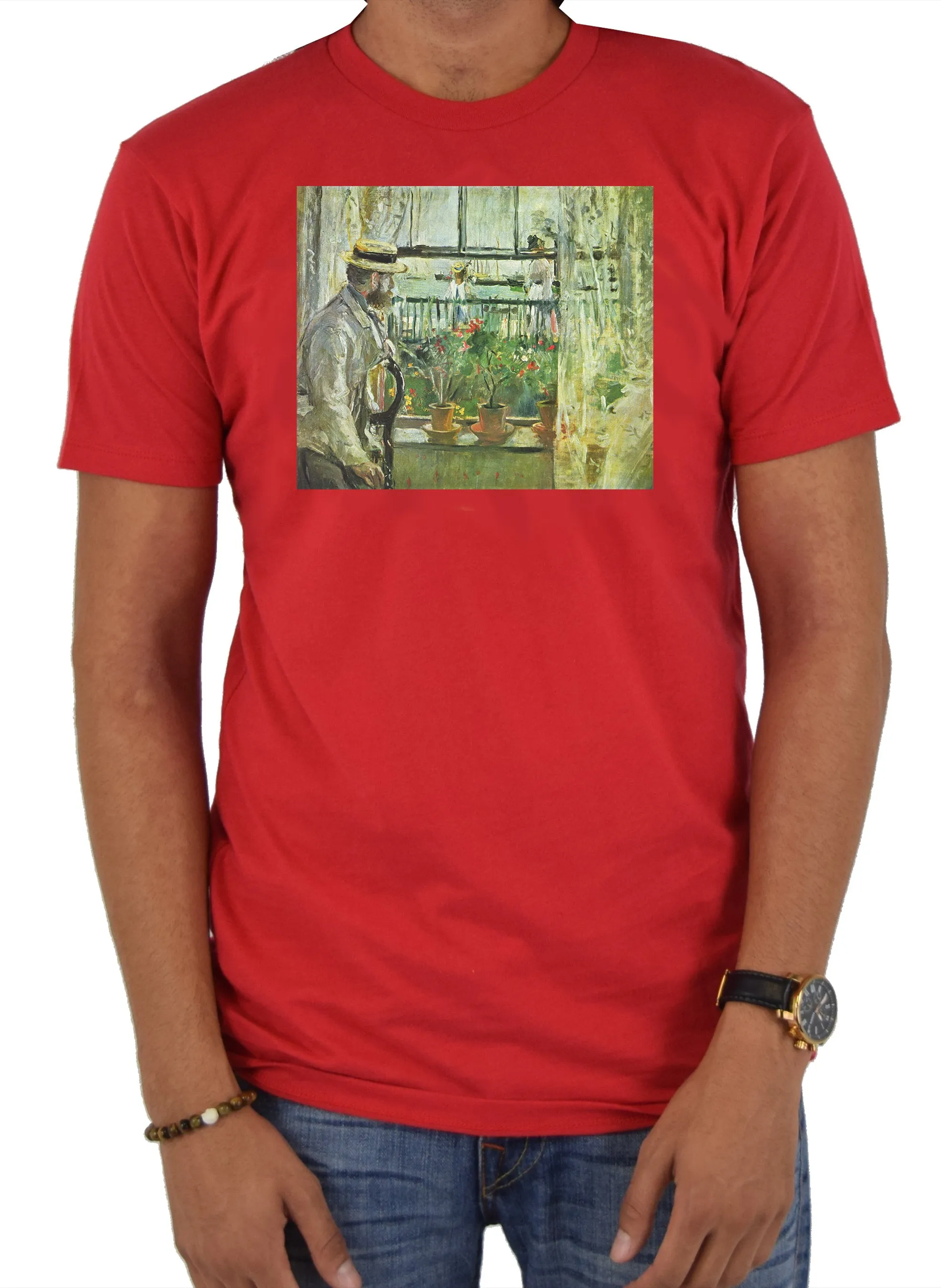 Berthe Morisot - Eugene Manet on the Isle of Wight T-Shirt