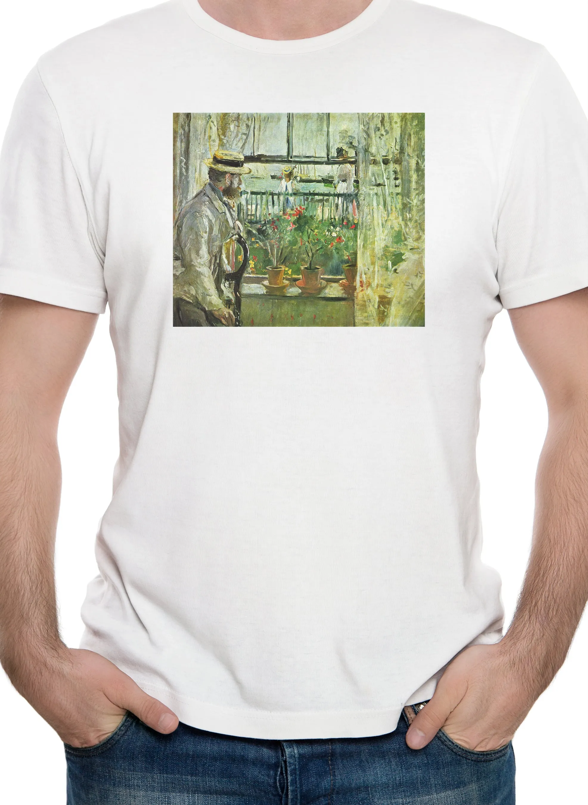 Berthe Morisot - Eugene Manet on the Isle of Wight T-Shirt