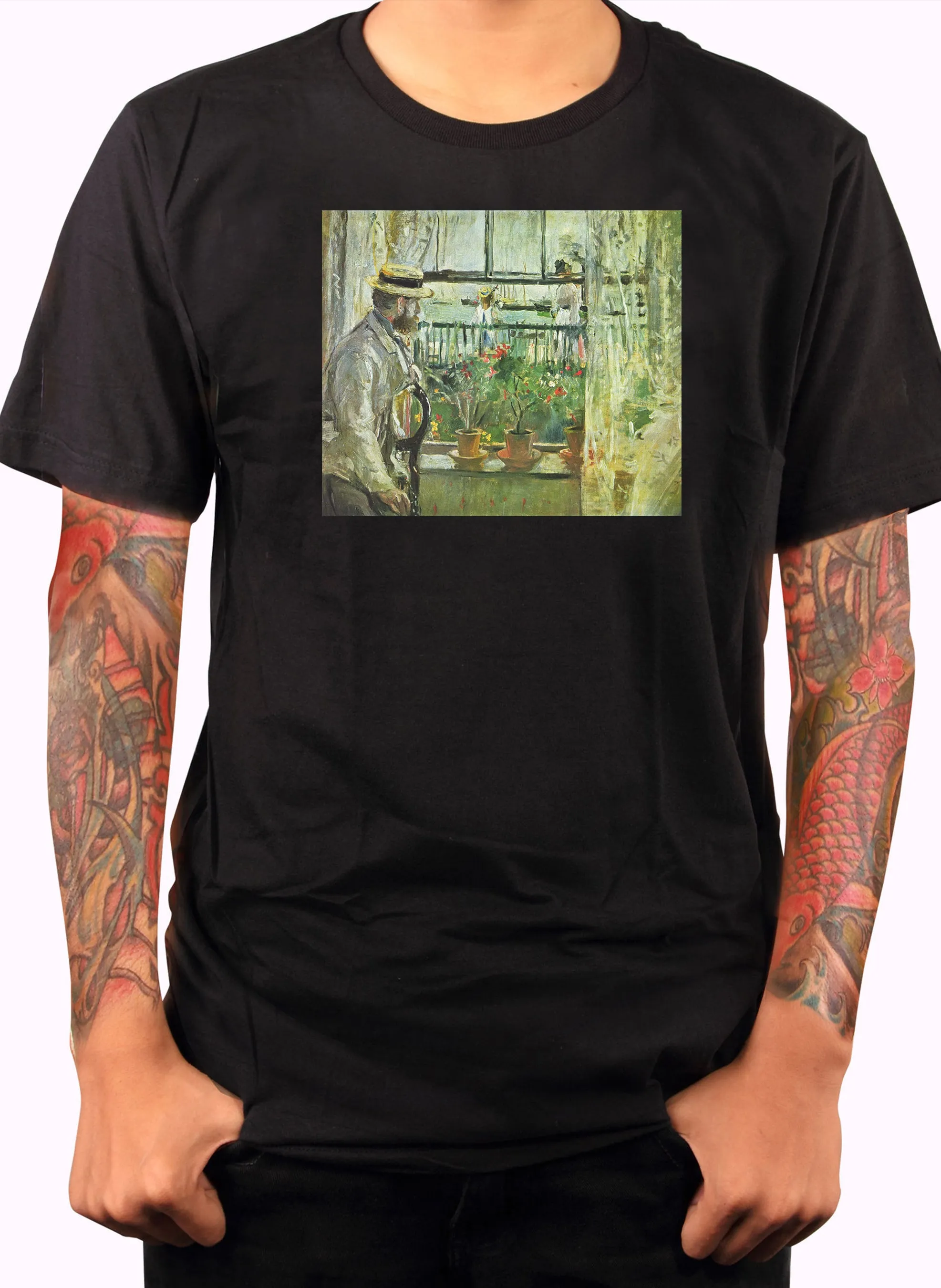 Berthe Morisot - Eugene Manet on the Isle of Wight T-Shirt