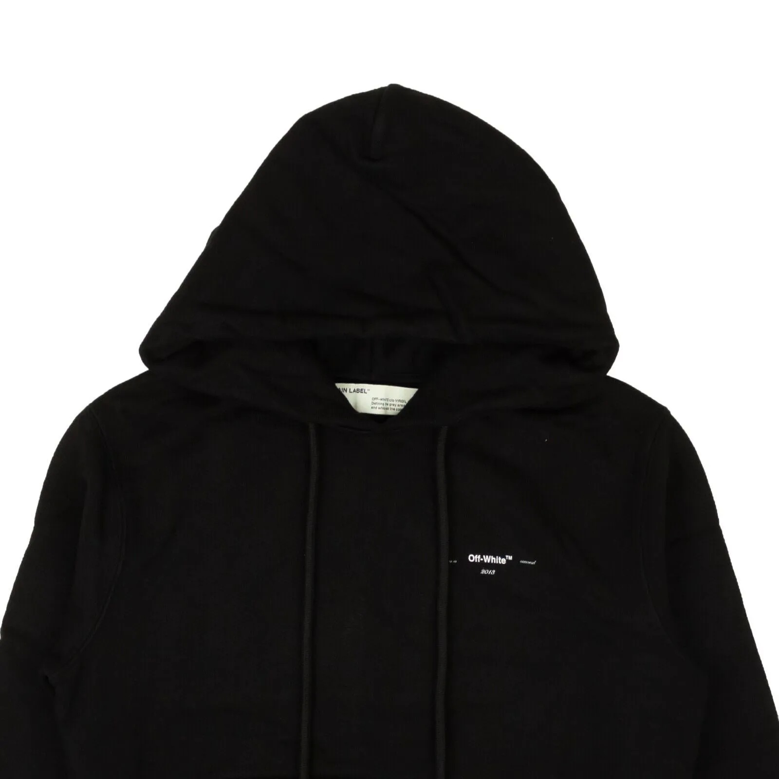 Black Logo Slim Hoodie