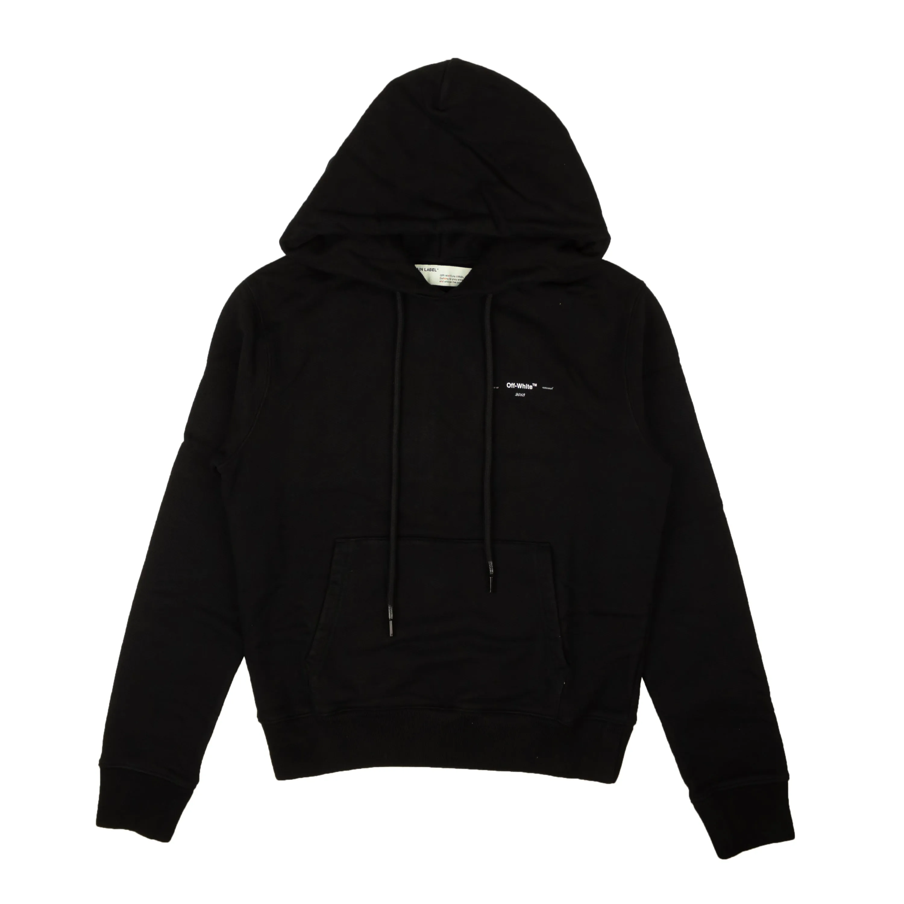 Black Logo Slim Hoodie