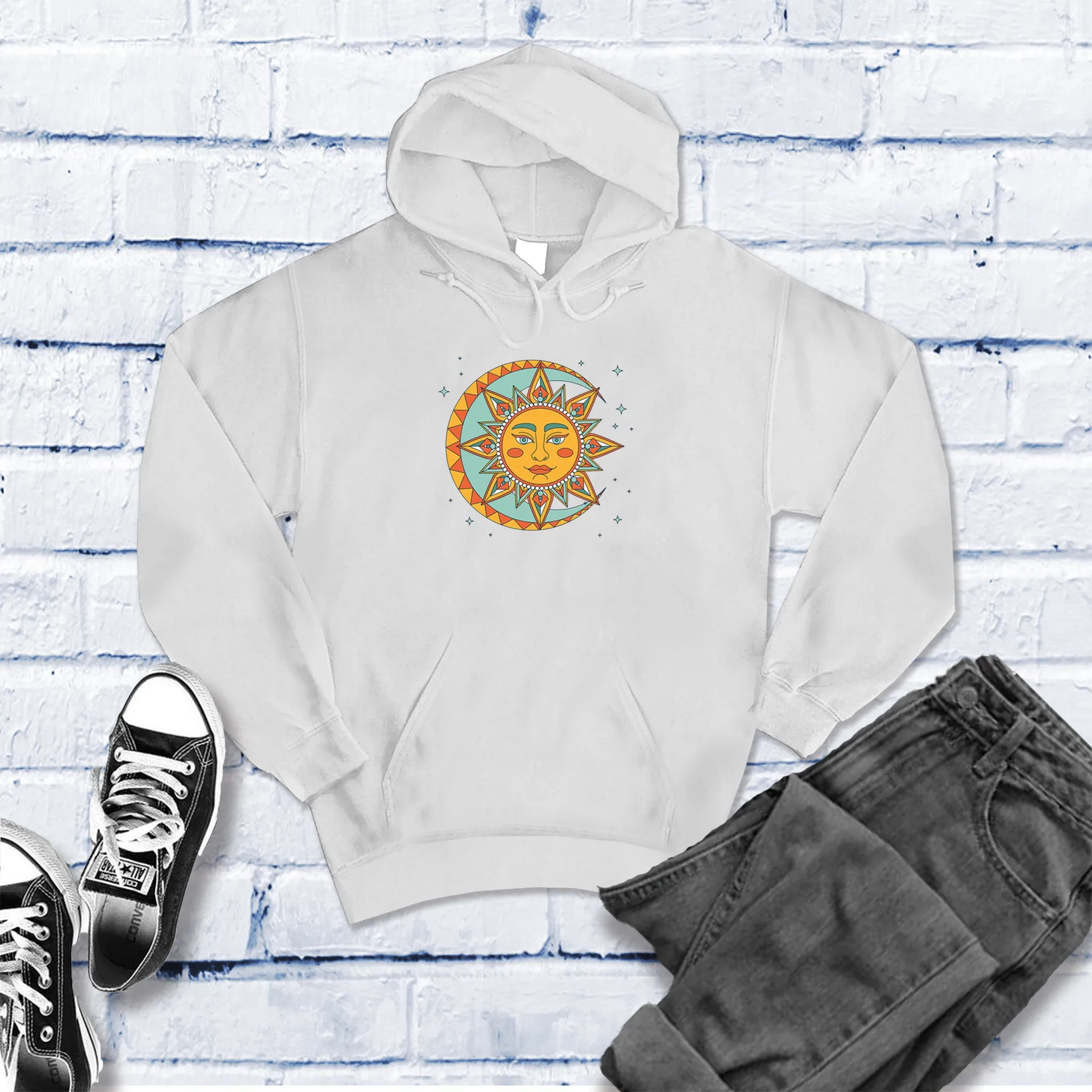 Boho Lunar Sun Hoodie