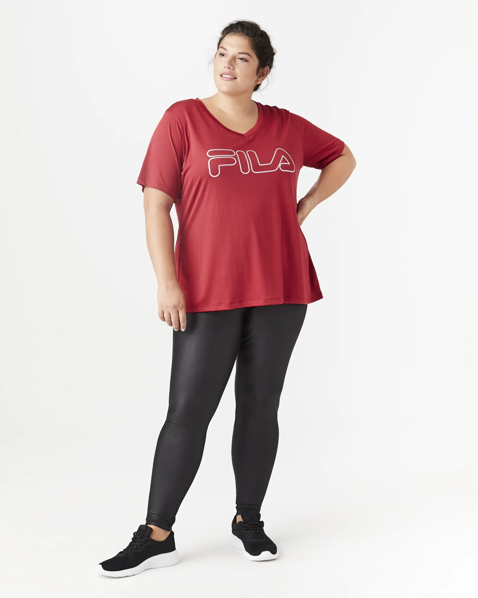 Carolyn Performance Tee | Red