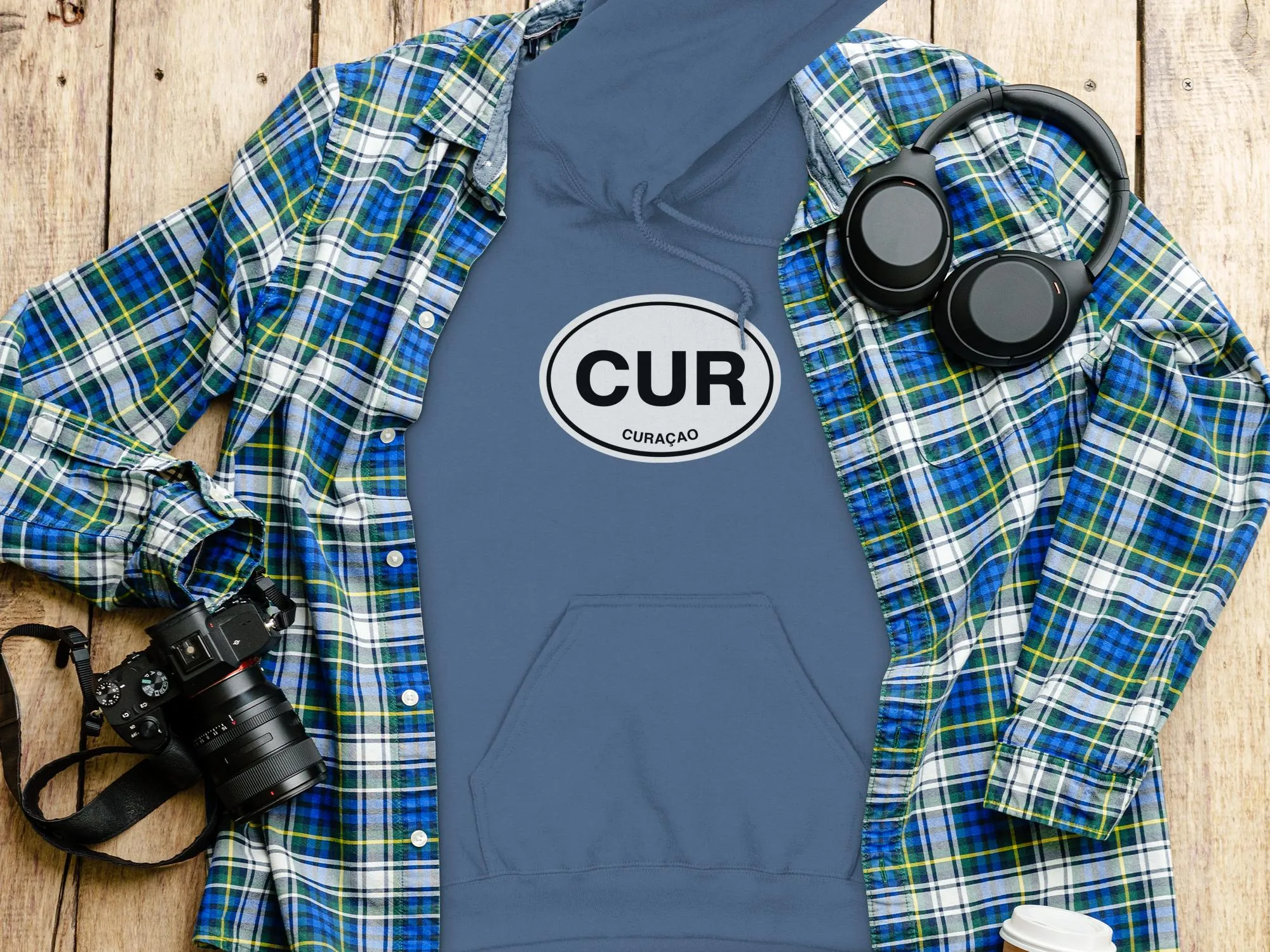 Curacao Mens Hoodie - Vibrant Style for Caribbean Adventures