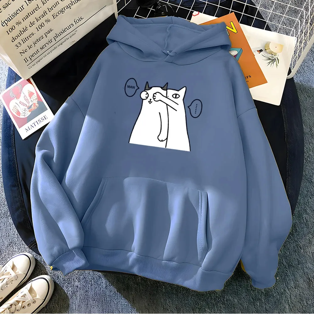 Cute Canvas Cozy Printed Hoodie