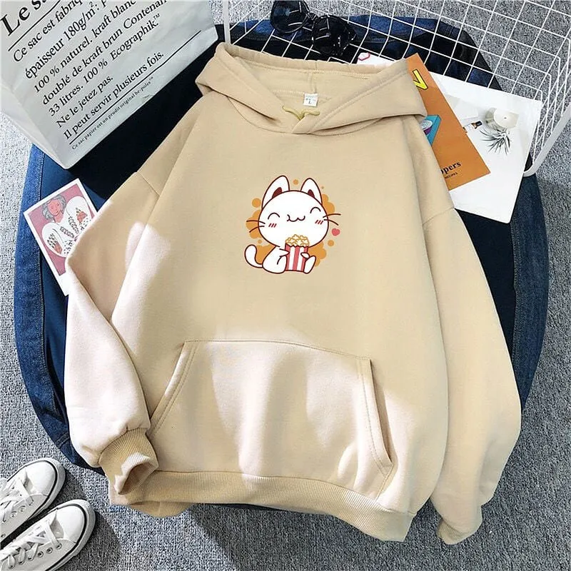 Cute Cat Harajuku Hoodie