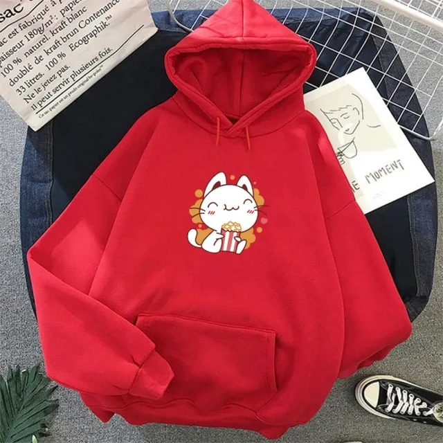 Cute Cat Harajuku Hoodie