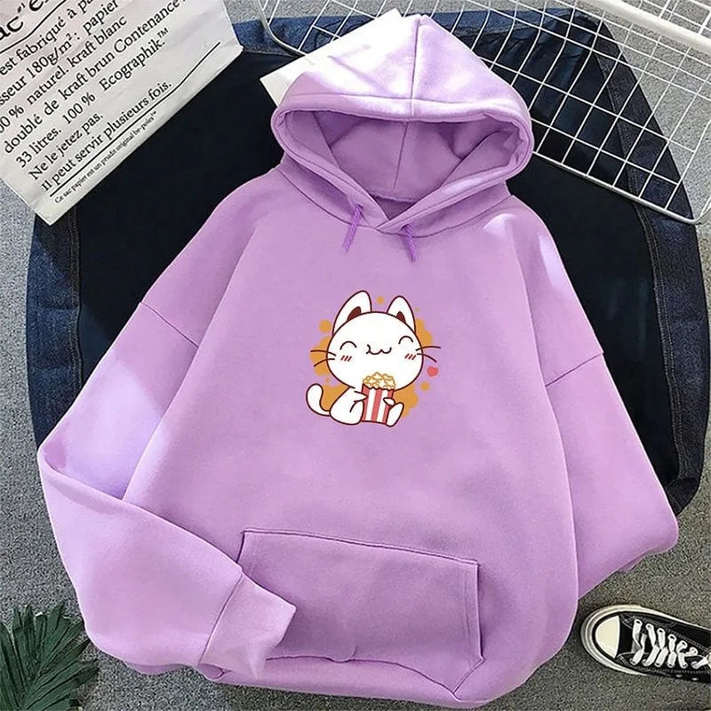 Cute Cat Harajuku Hoodie