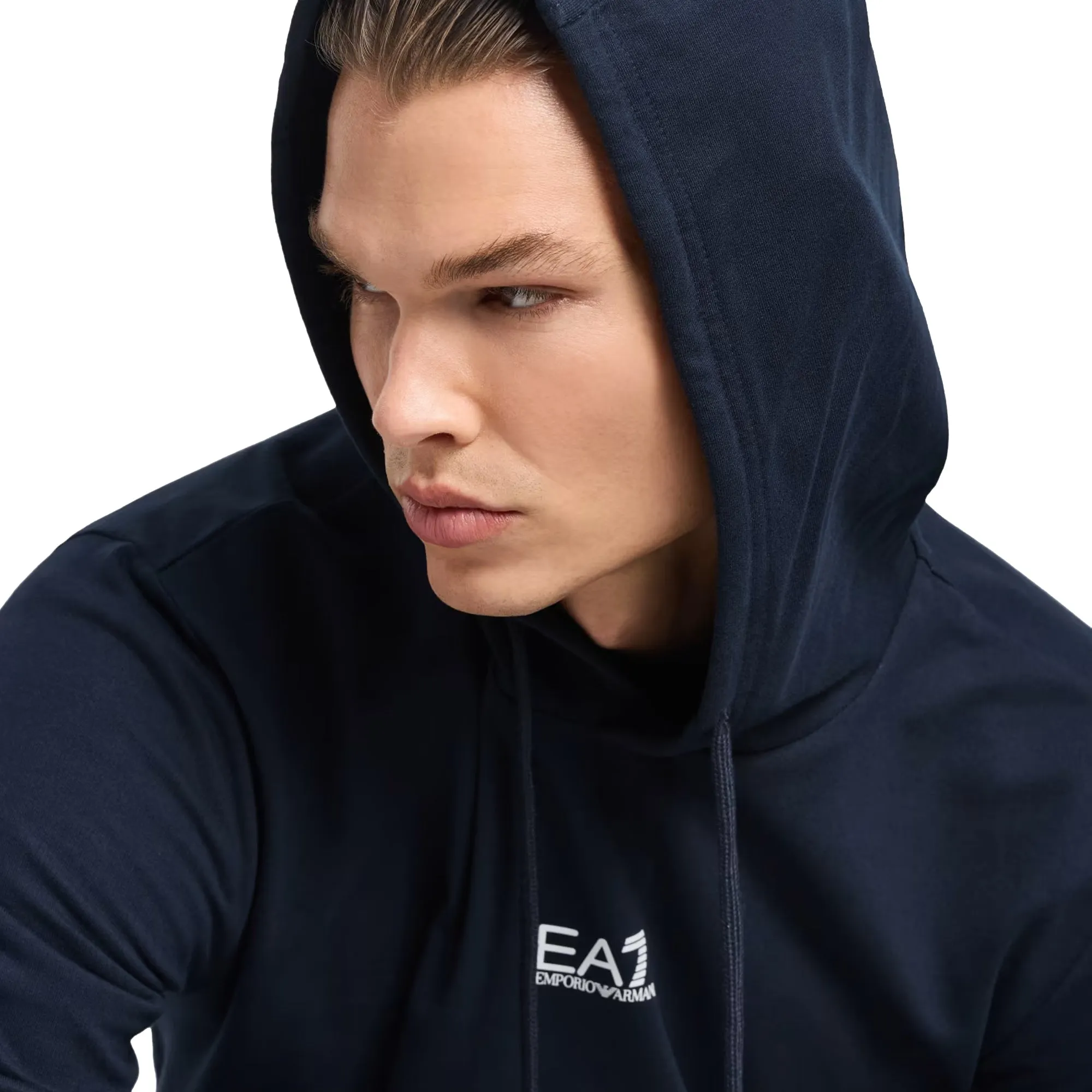 EA7 Emporio Armani Core Identity Hooded Sweatshirt Armani Blue