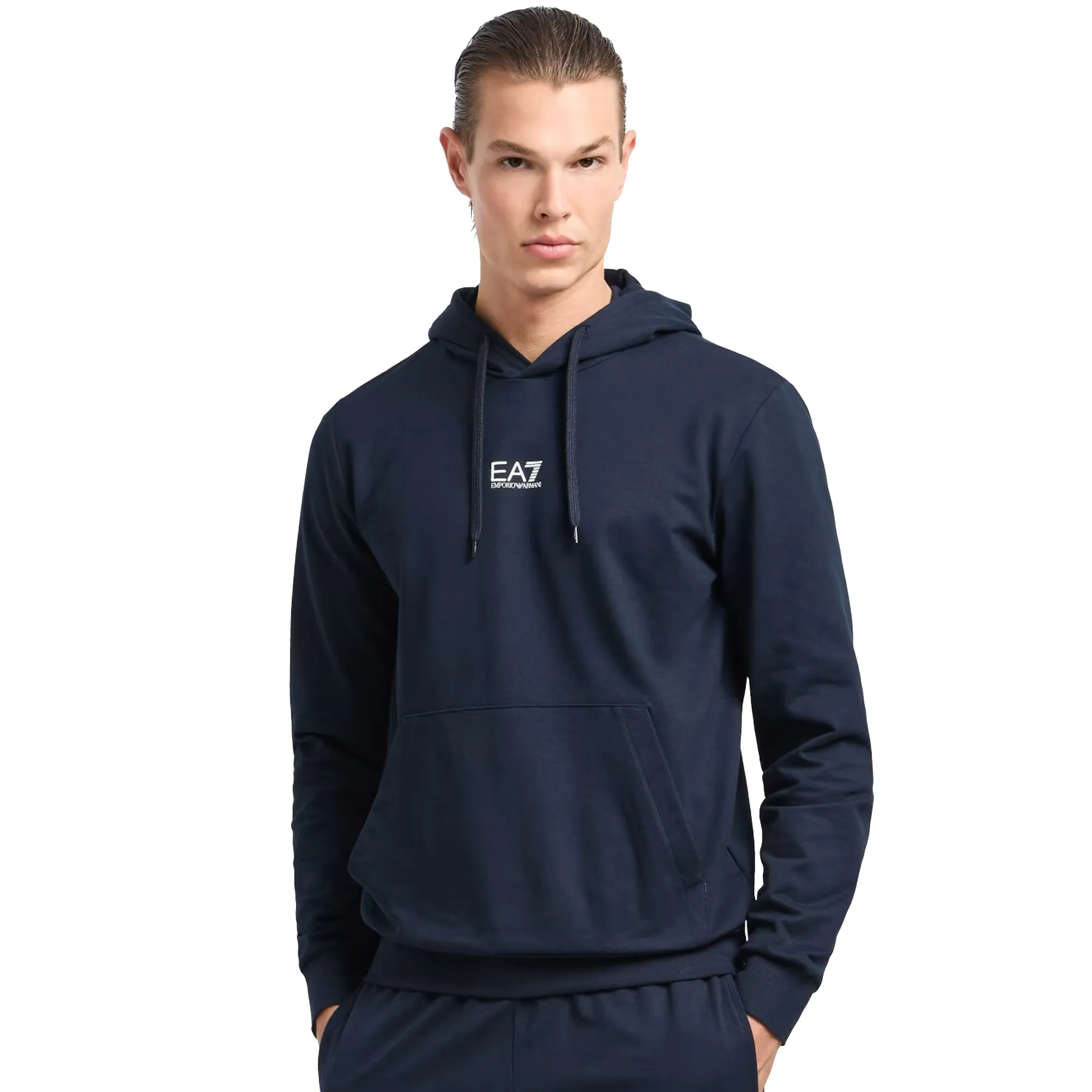 EA7 Emporio Armani Core Identity Hooded Sweatshirt Armani Blue