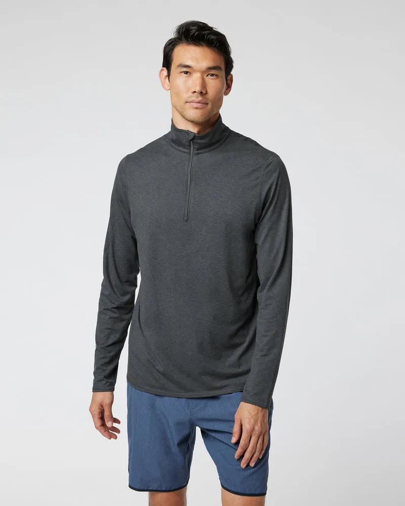 Ease Performance 1/2 Zip 2.0: Zinc Heather
