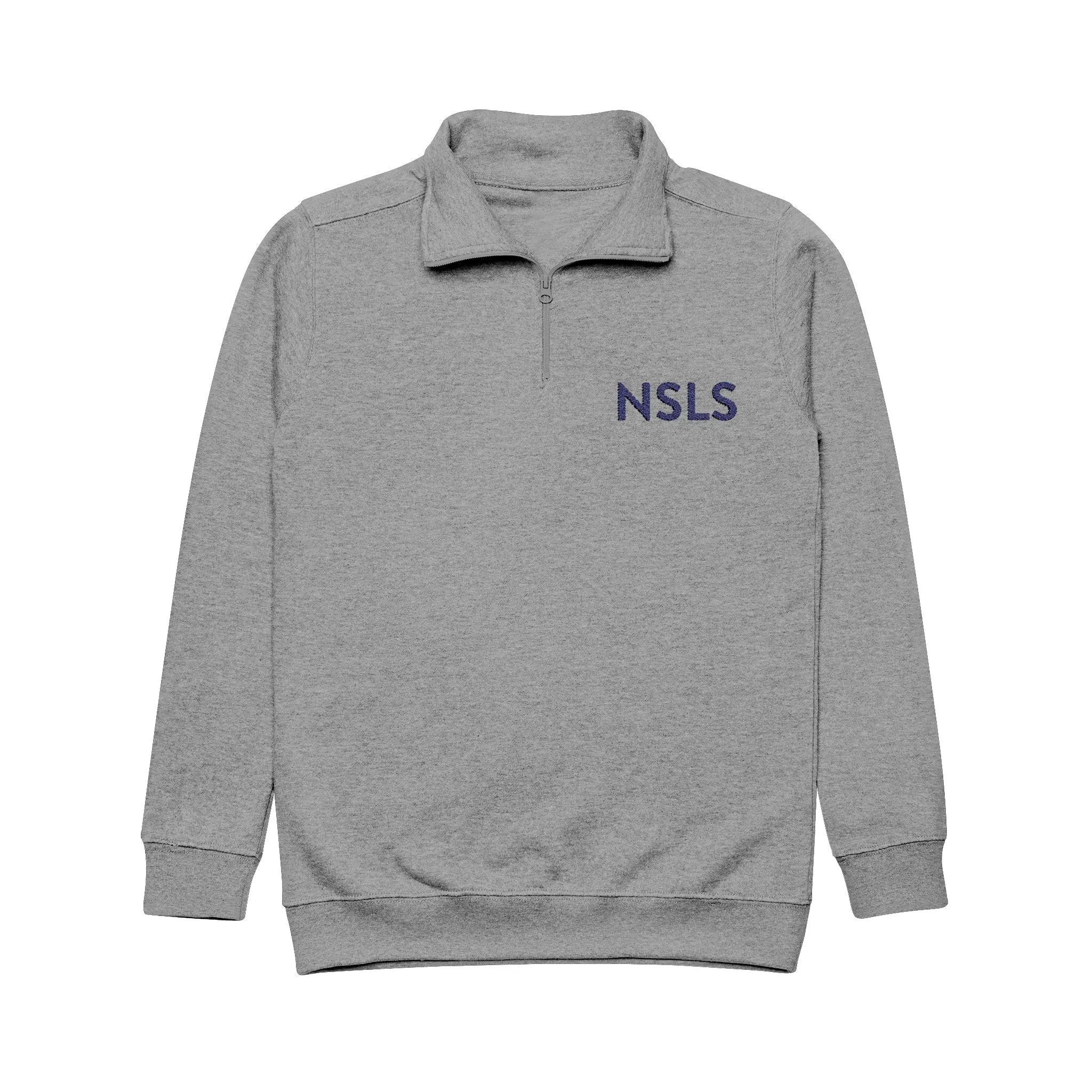 Embroidered Fleece Pullover with blue NSLS logo