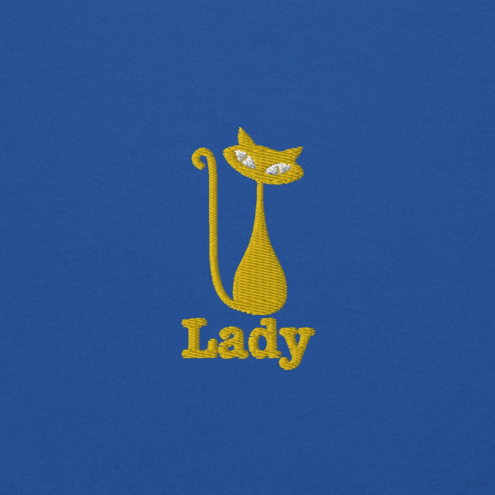 hoodie "Cat Lady" - "I Live, I Love, I Vote" Navy-gold embroidery