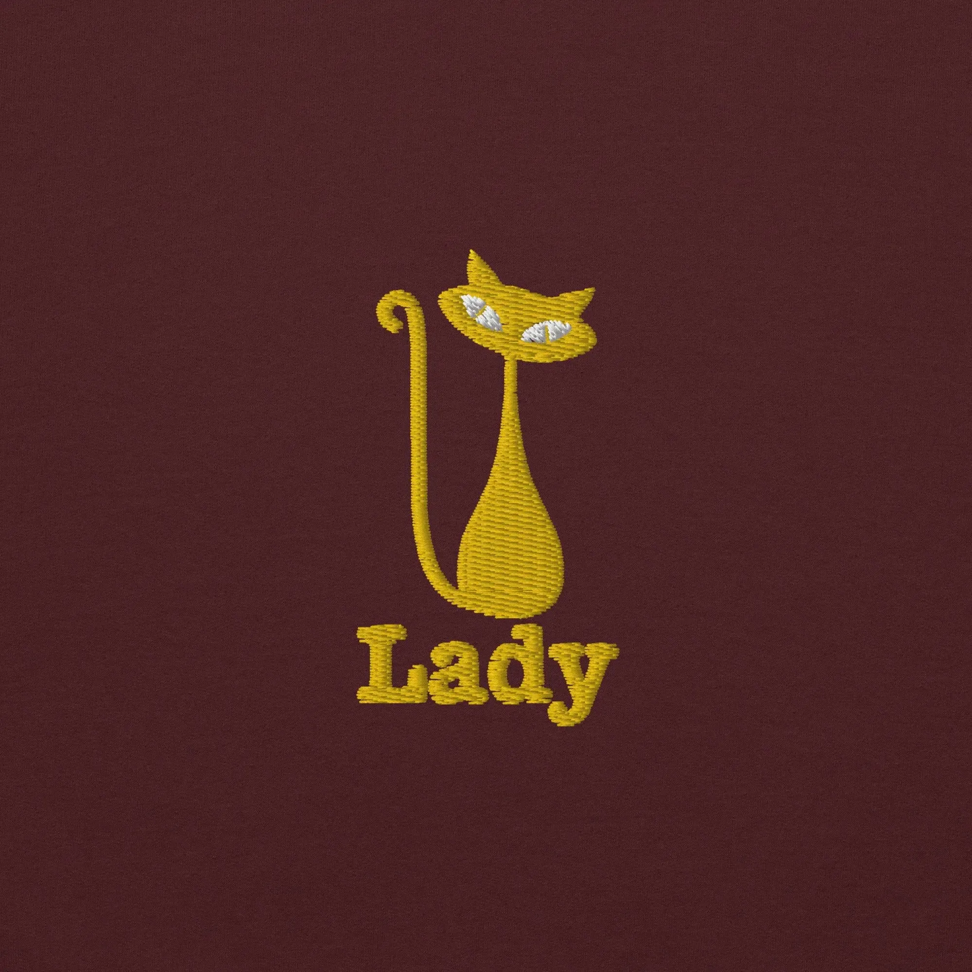 hoodie "Cat Lady" - "I Live, I Love, I Vote" Navy-gold embroidery