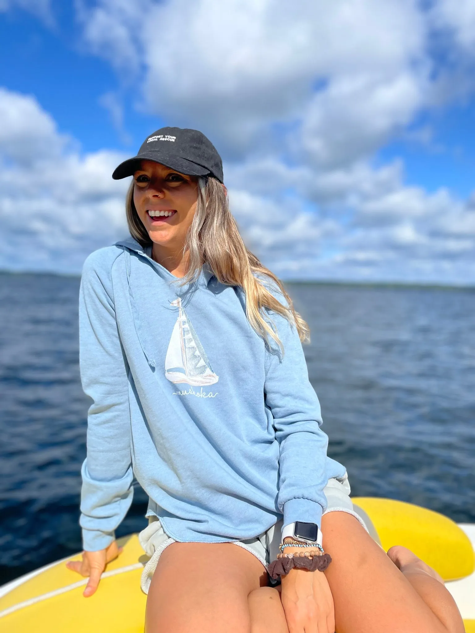 Lightweight Muskoka Hoodie in Blue