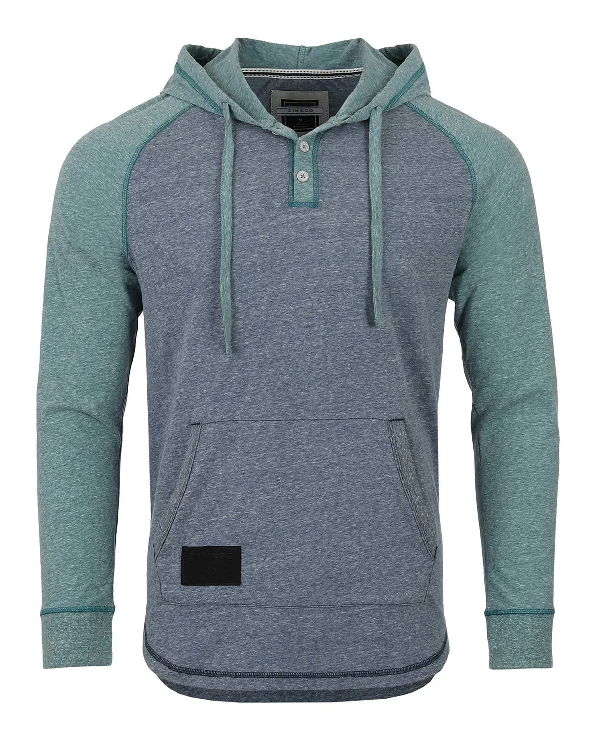 Long Sleeve Color Block Pullover Thin Hoodie