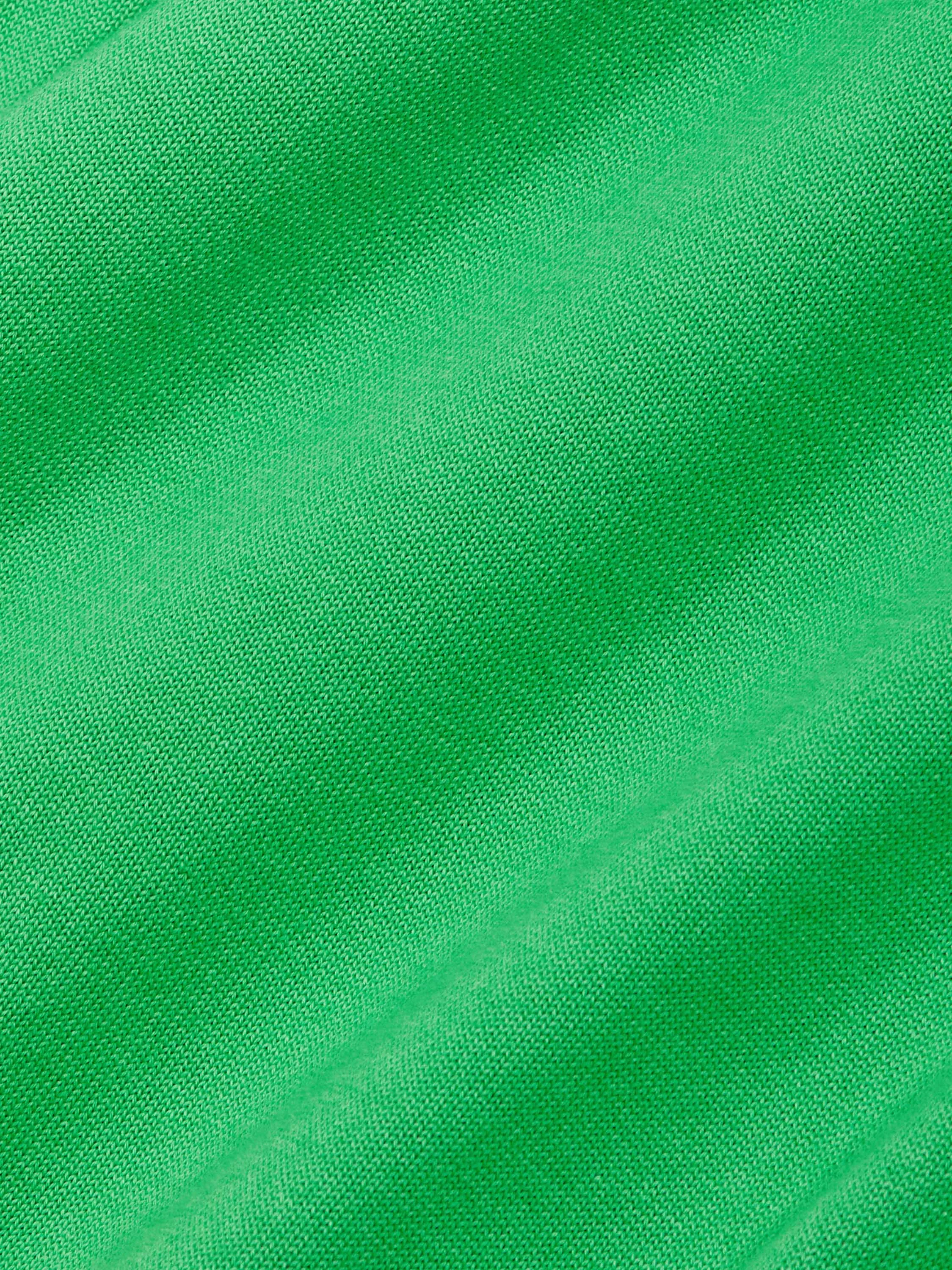 Mens Archive Organic Cotton Knit Hoodie—jade green