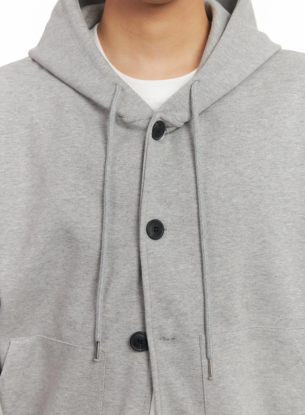 Men's Buttoned Hoodie IM517