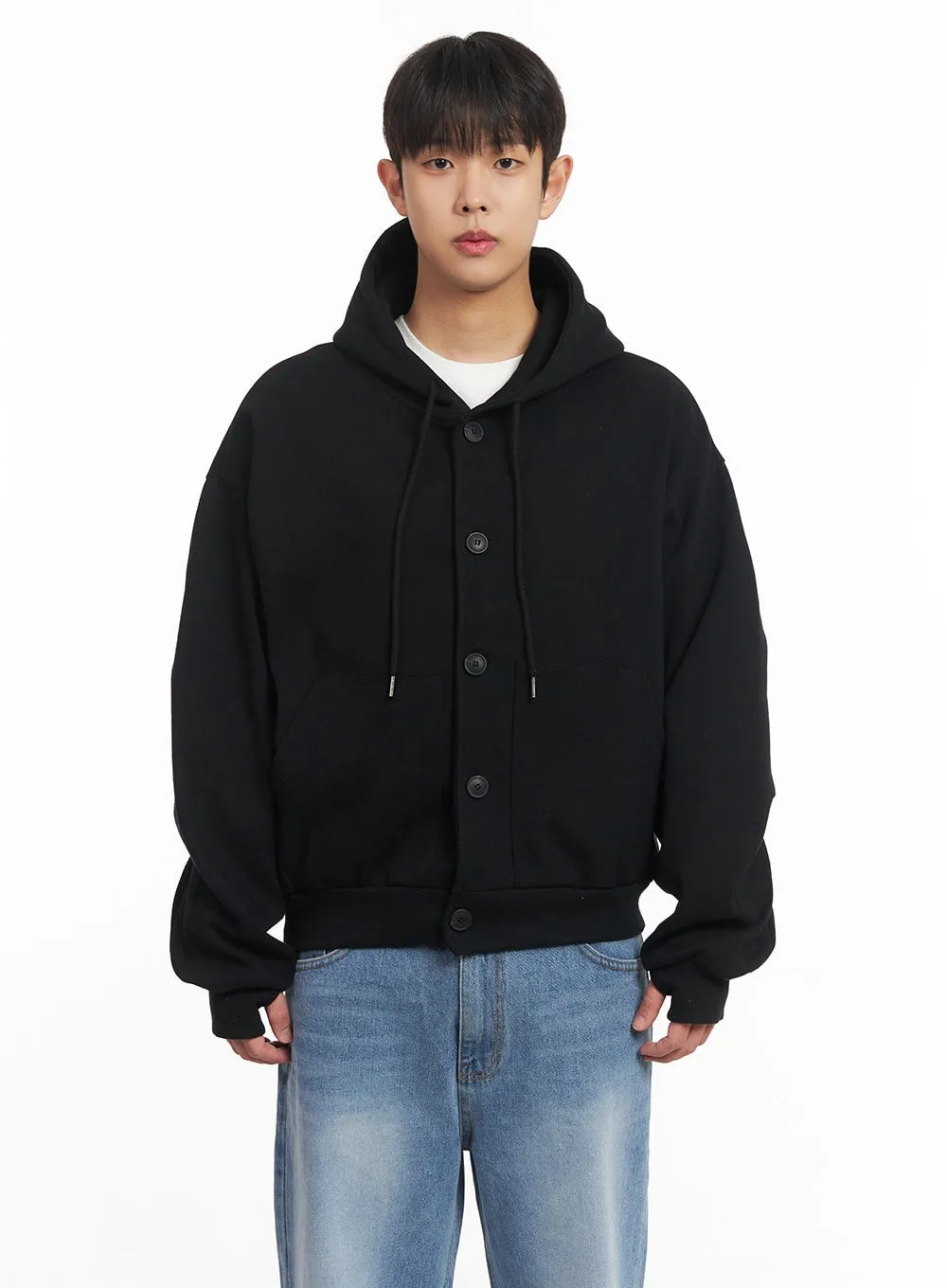 Men's Buttoned Hoodie IM517