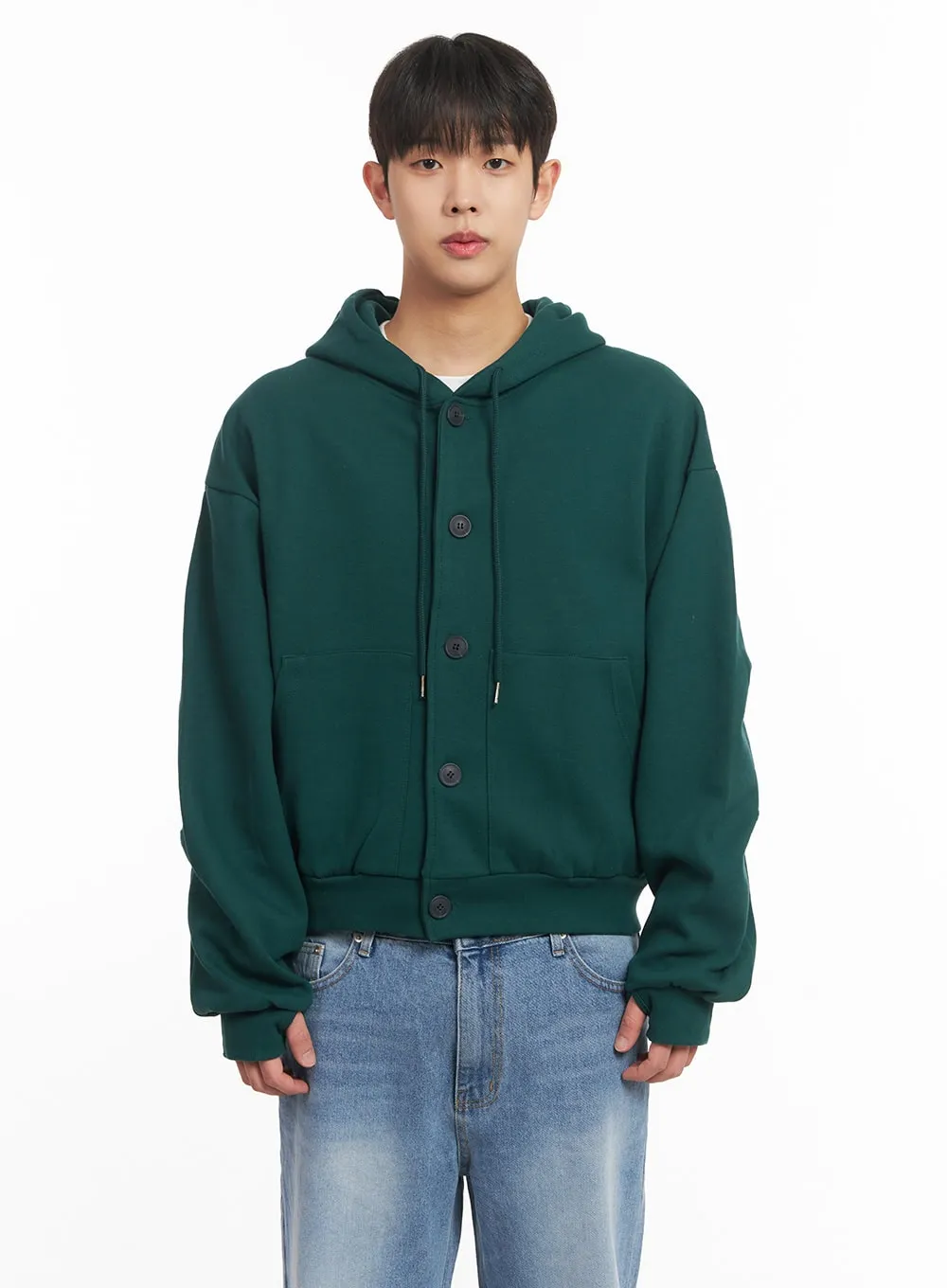 Men's Buttoned Hoodie IM517