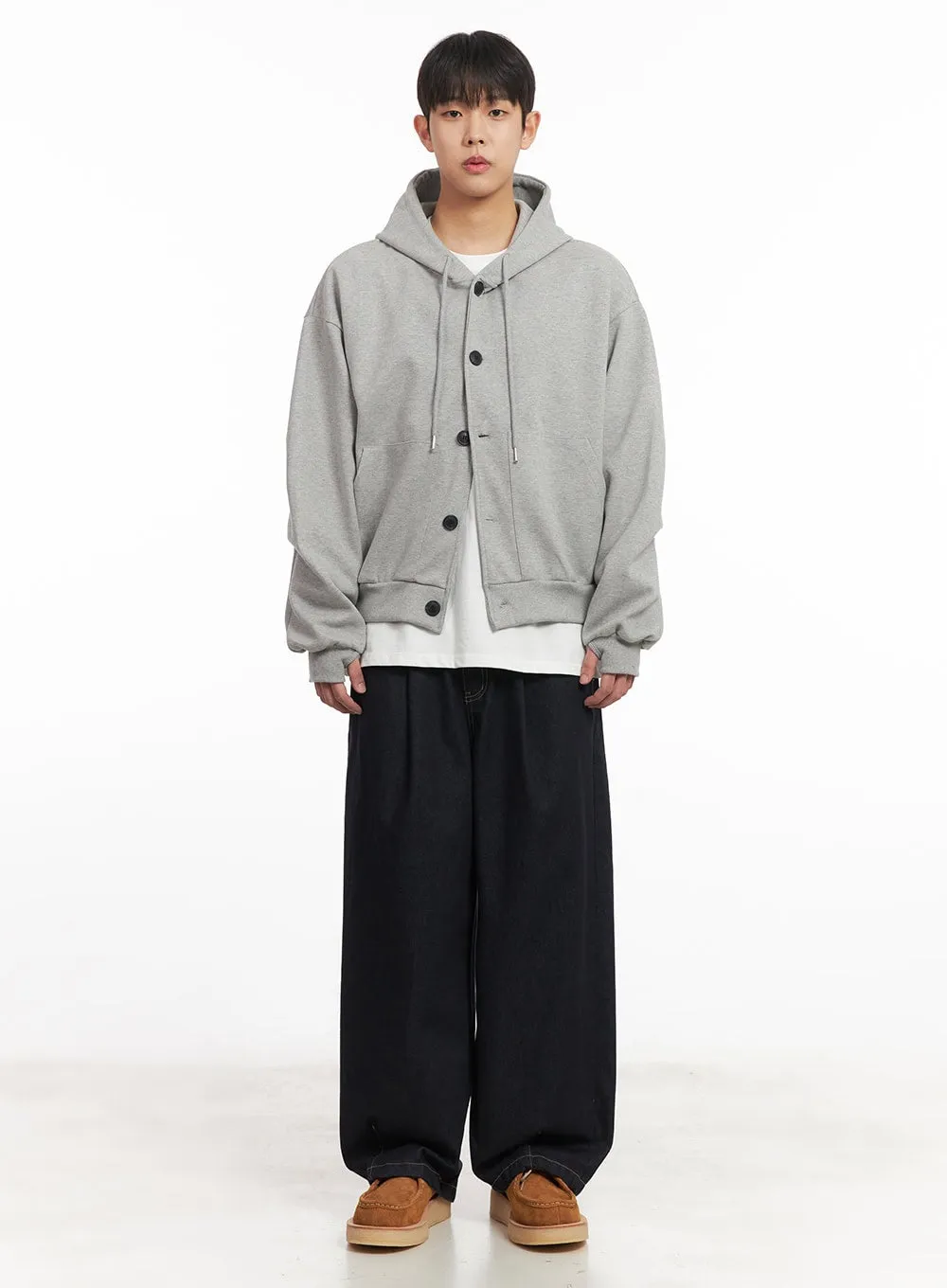 Men's Buttoned Hoodie IM517