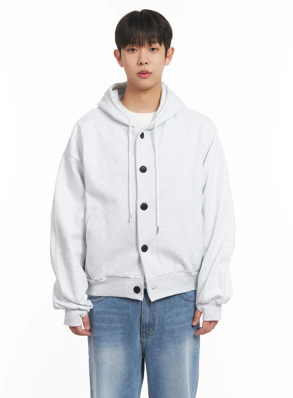 Men's Buttoned Hoodie IM517