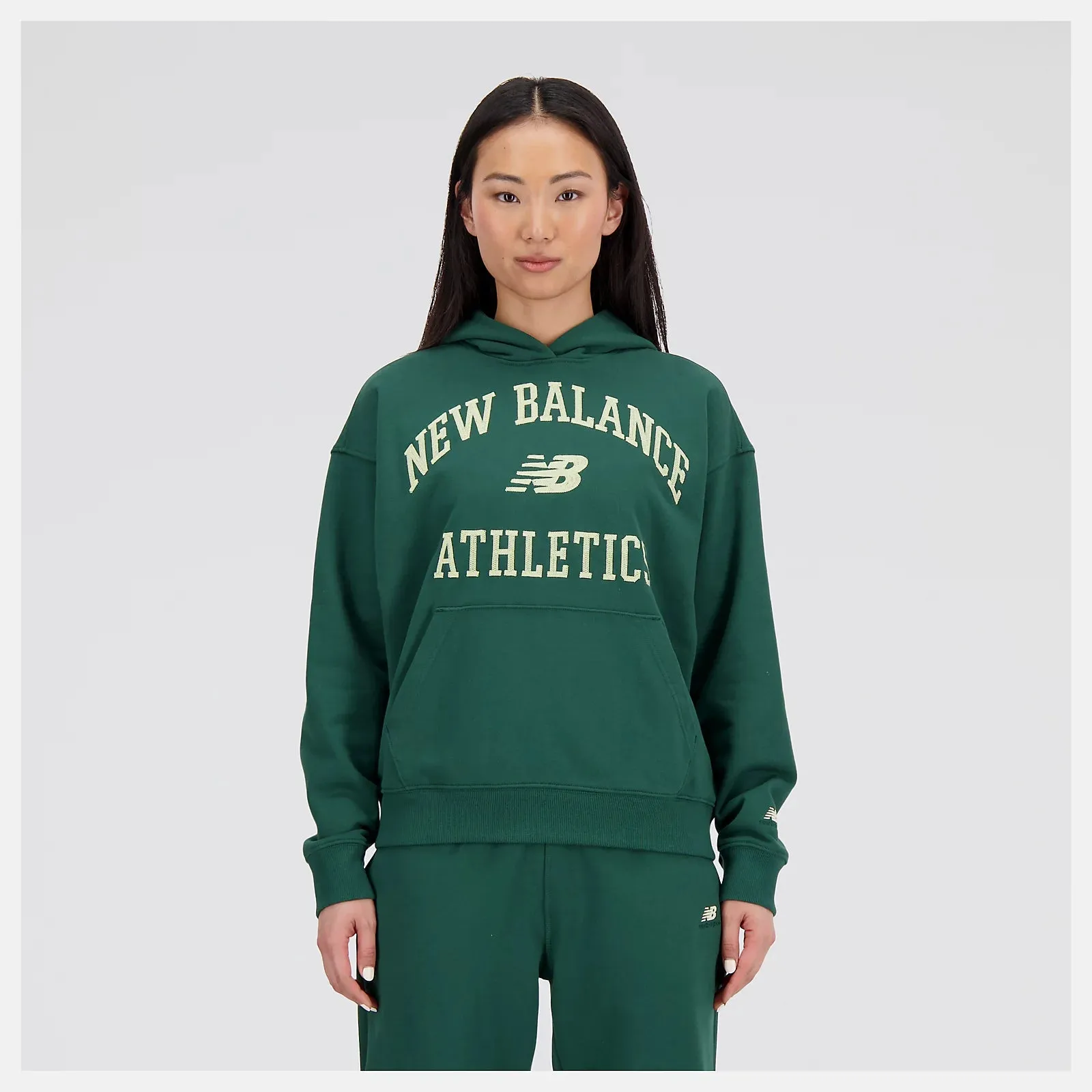 NEW BALANCE ATHLETICS VARSITY OVERSIZED FLEECE HOODIE