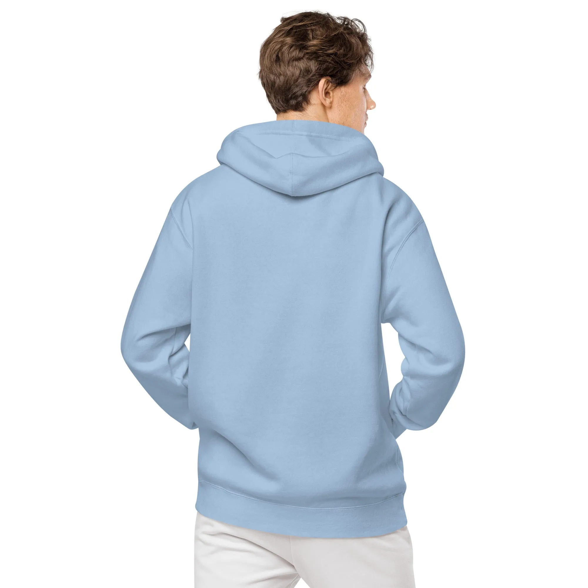 Owl Lovers Embroidered Design Unisex Pigment-Dyed Hoodie