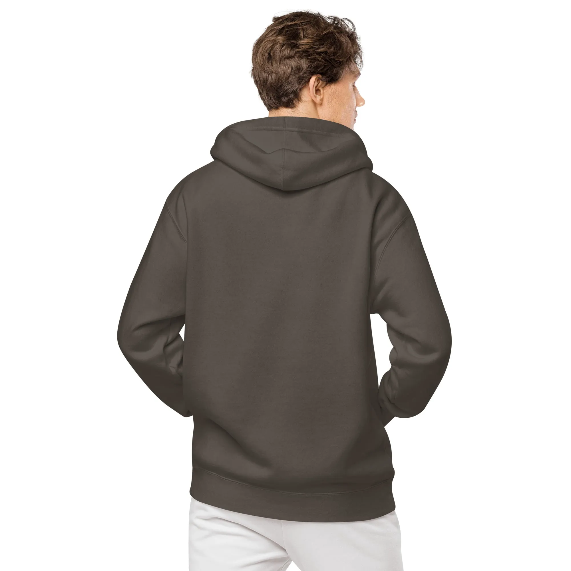 Owl Lovers Embroidered Design Unisex Pigment-Dyed Hoodie