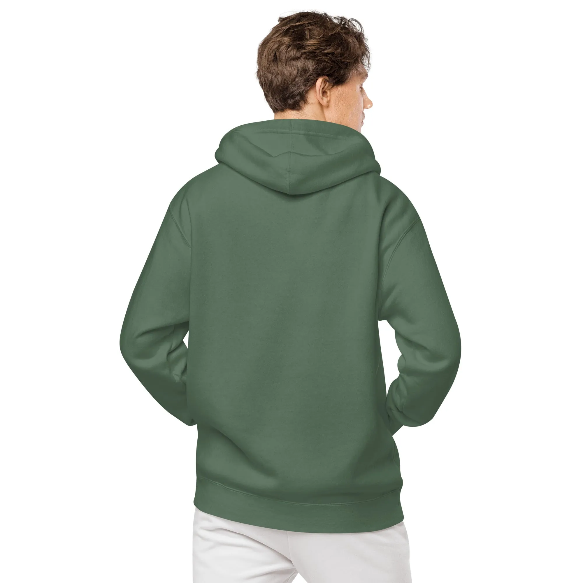 Owl Lovers Embroidered Design Unisex Pigment-Dyed Hoodie