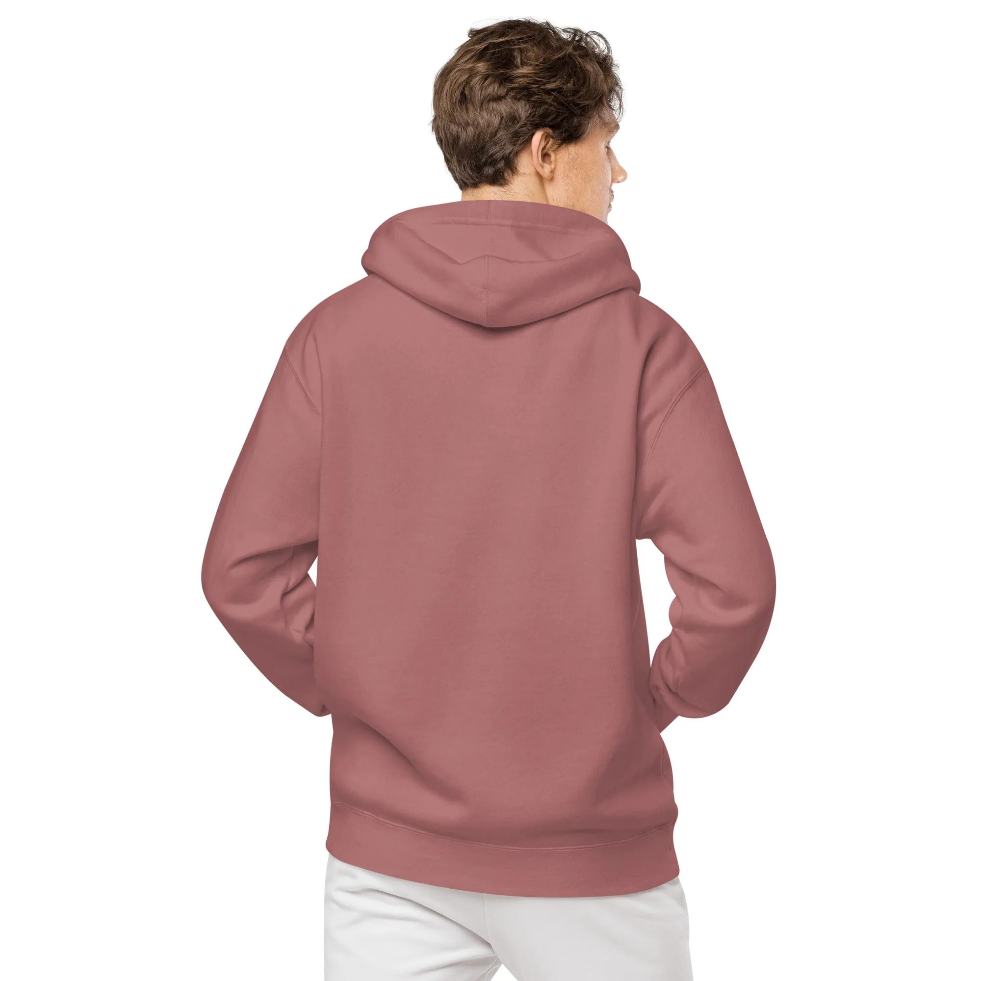 Owl Lovers Embroidered Design Unisex Pigment-Dyed Hoodie