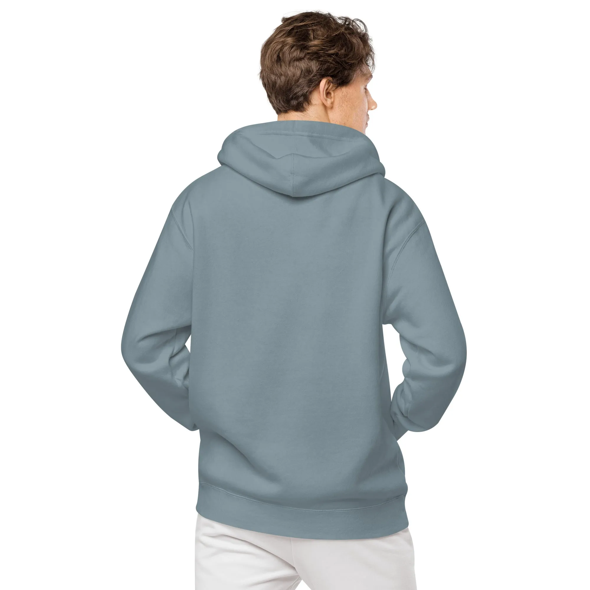 Owl Lovers Embroidered Design Unisex Pigment-Dyed Hoodie