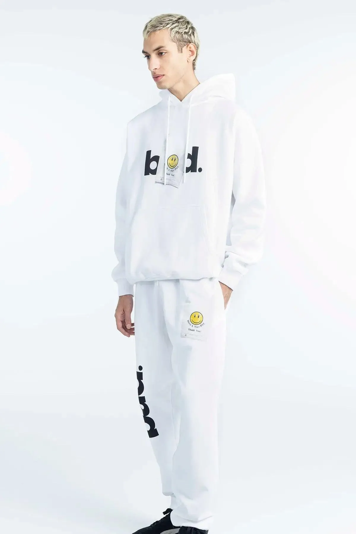 "HAVE A NICE DAY" Hoodie - White