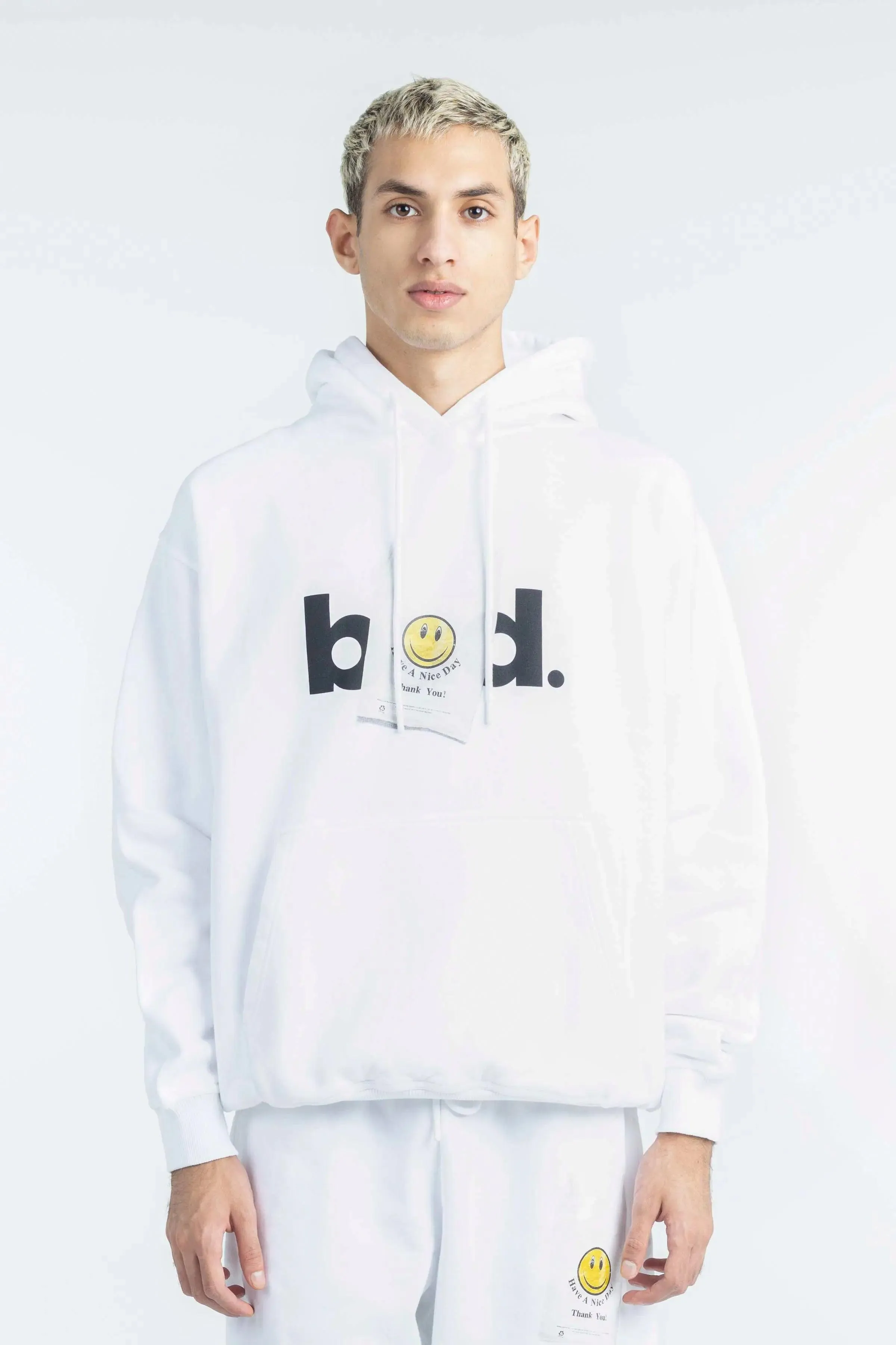 "HAVE A NICE DAY" Hoodie - White