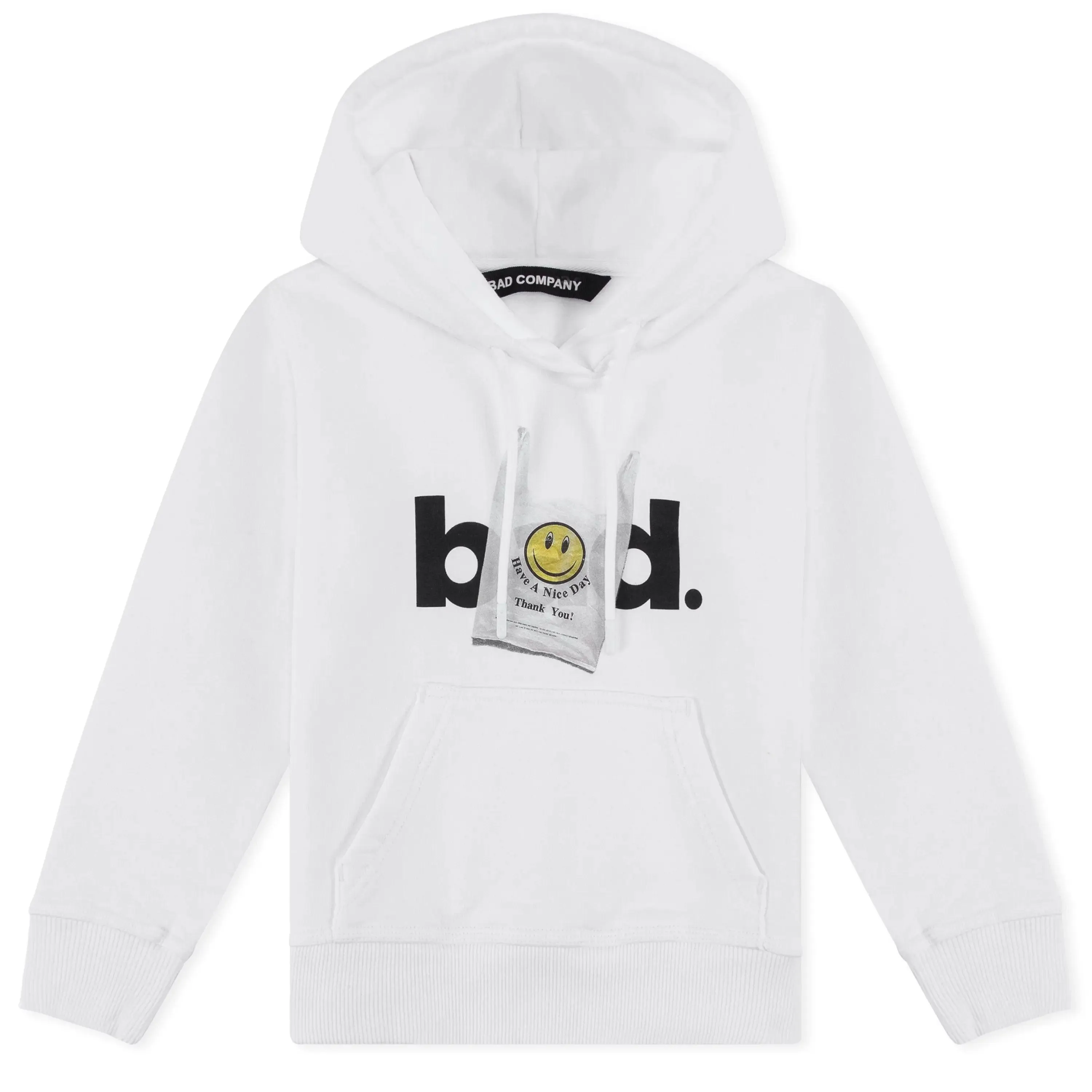 "HAVE A NICE DAY" Kids Hoodie - White