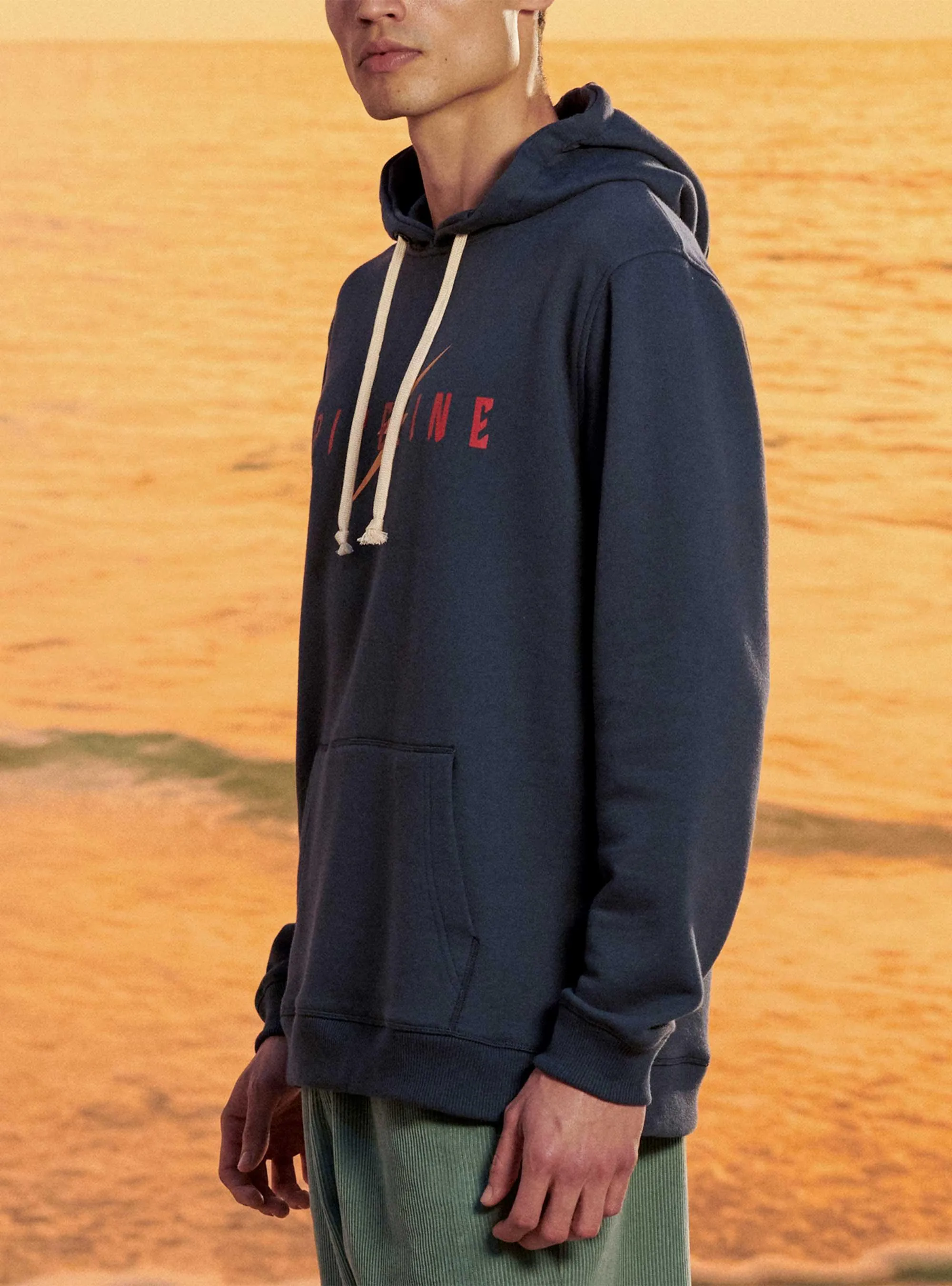 REGULAR HOODIE WITH FRONT PRINT