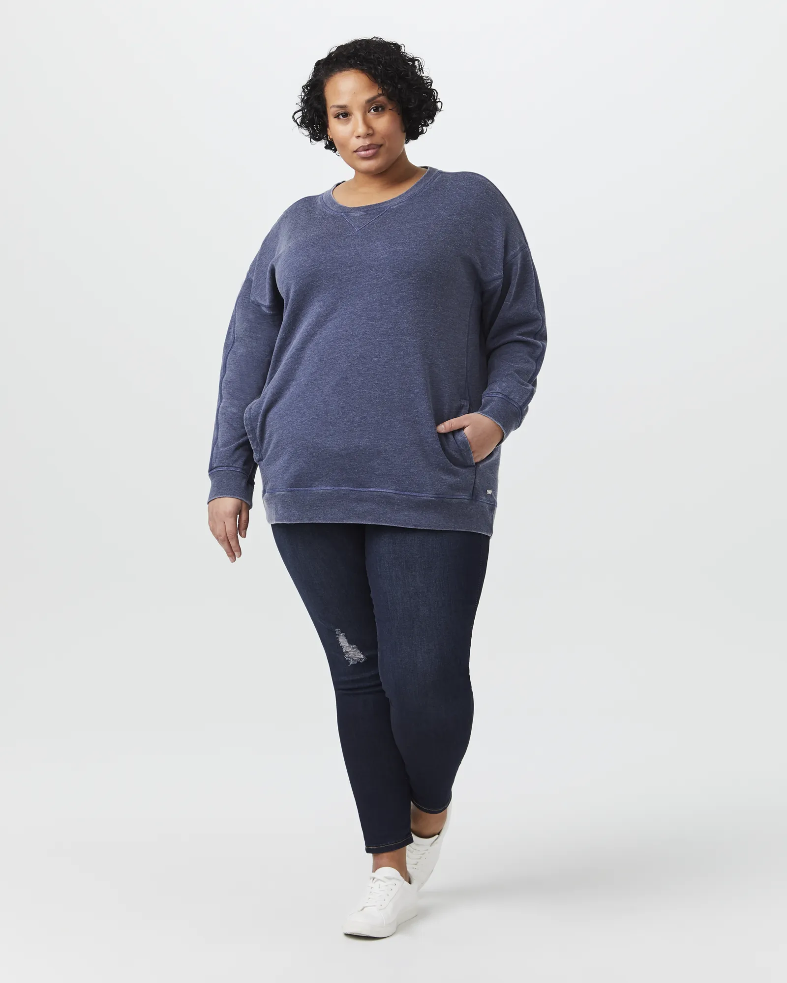 Renata Pullover Sweatshirt | Navy