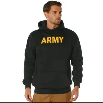 Rothco Army Printed Pullover Hoodie - Black