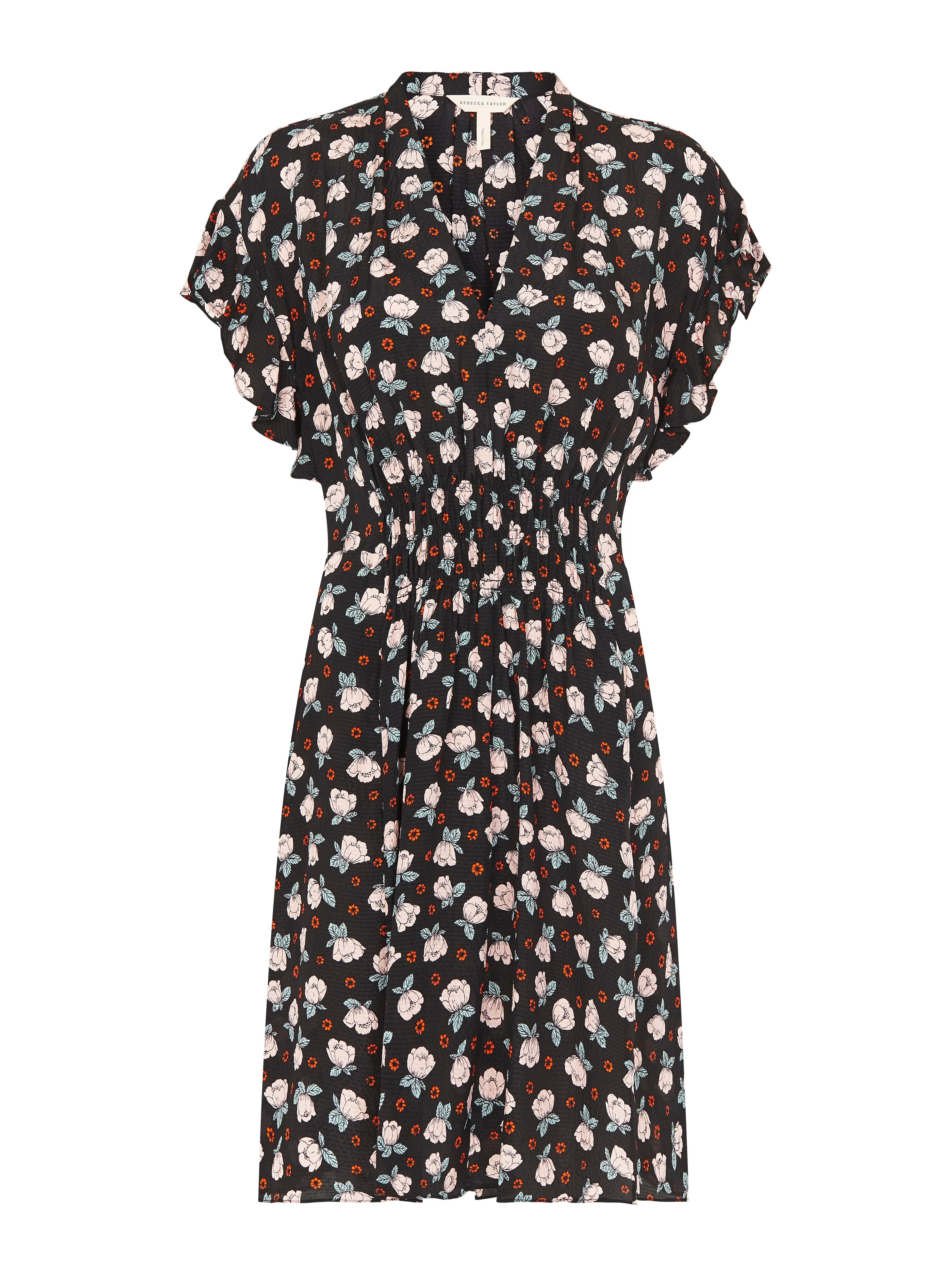 Short Sleeve Rosalie V Neck Dress