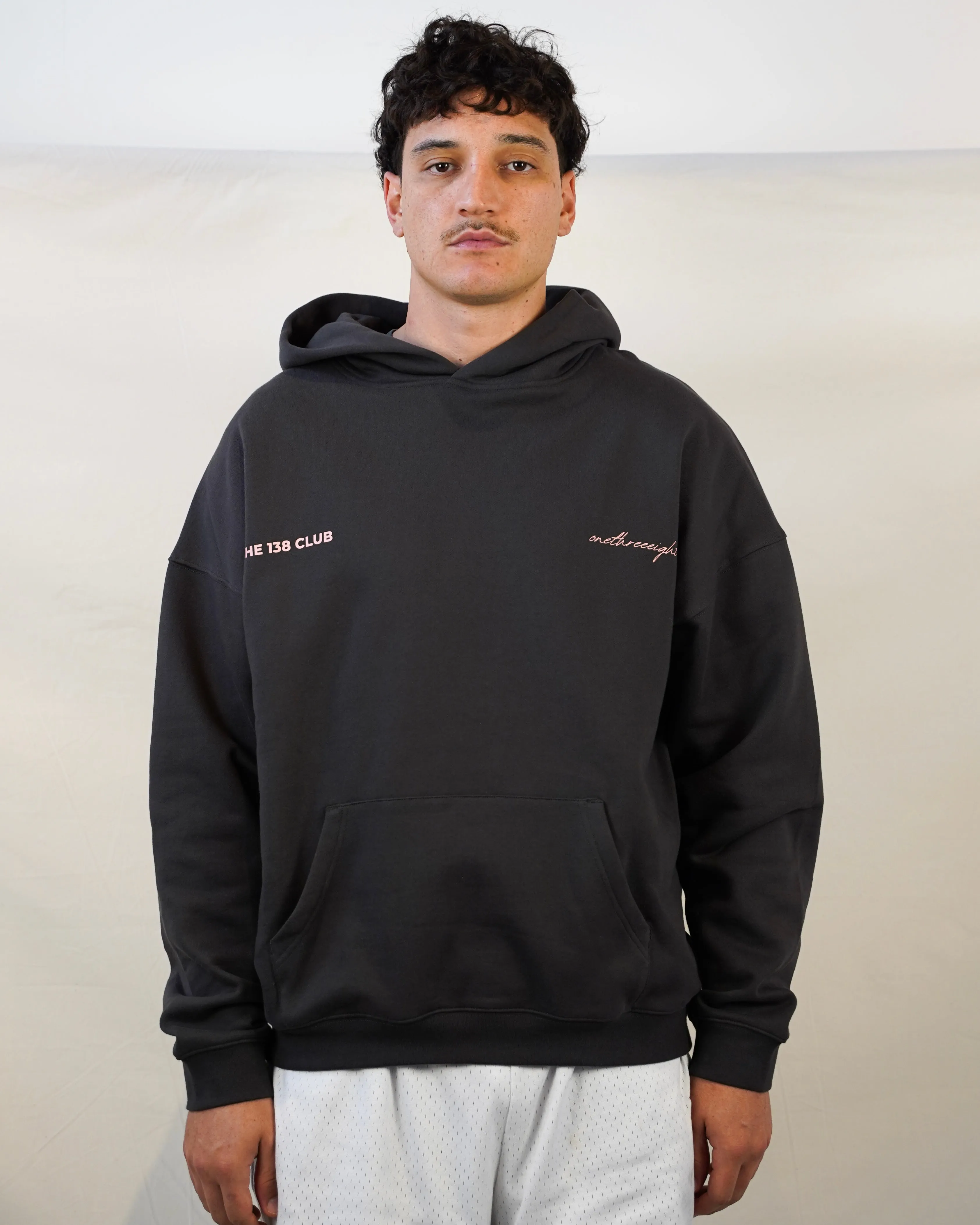 THE 138 CLUB HOODIE - CHARCOAL