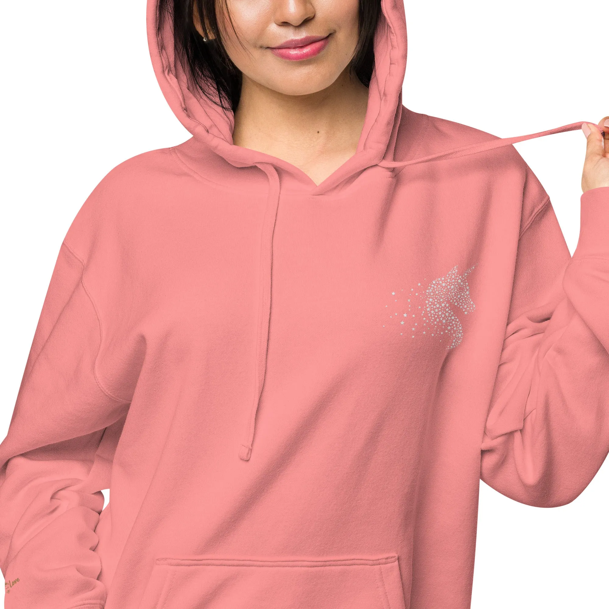 Unicorn Lovers Design Unisex Pigment-Dyed Hoodie