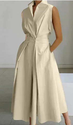Vintage Chic S-5XL Ruched Maxi Dress
