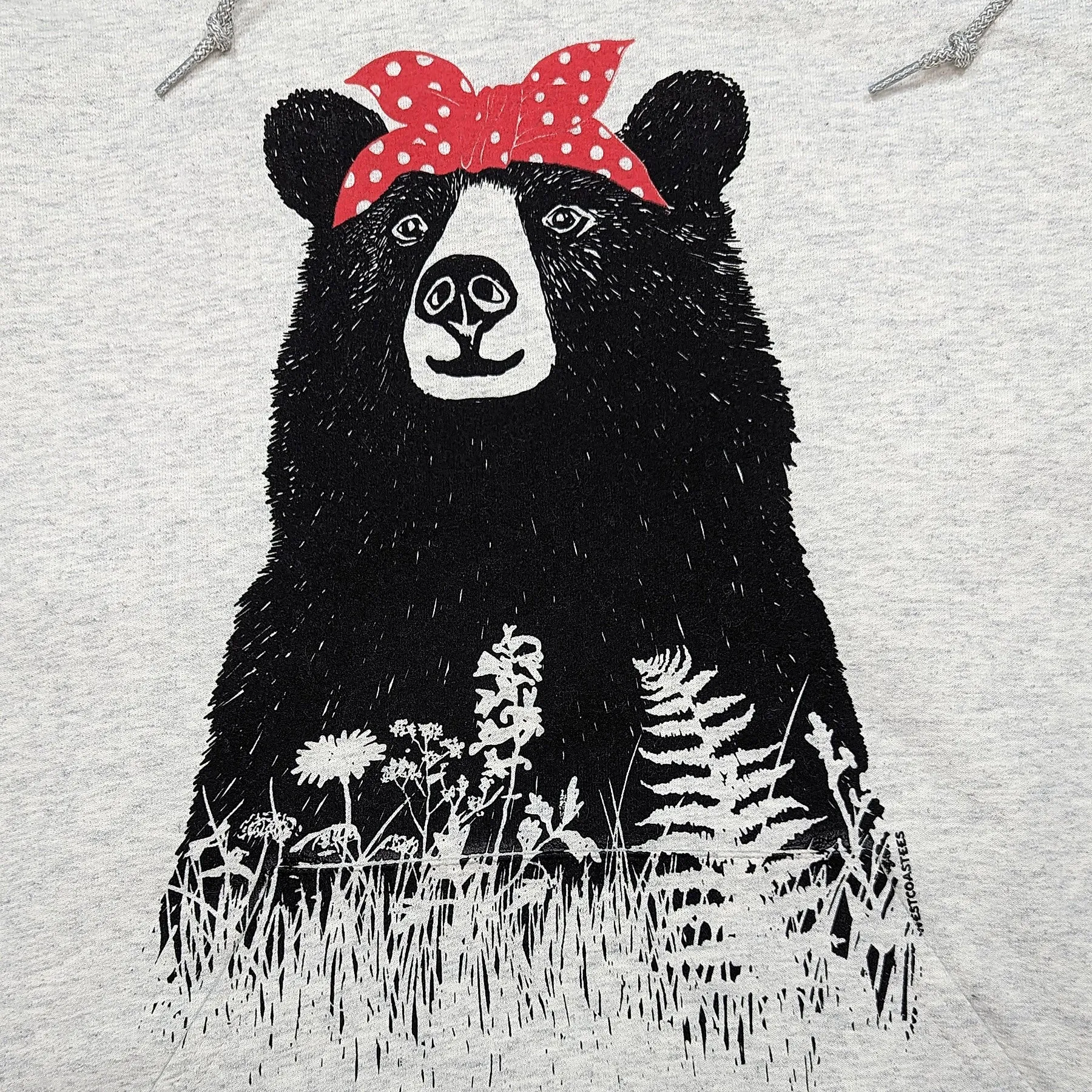 Women's Bandana Bear Hoodie